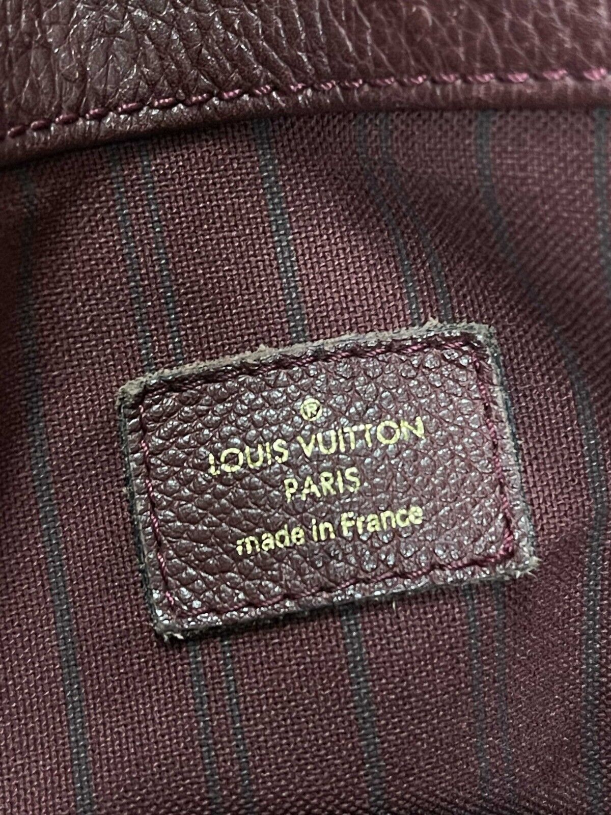 Louis Vuitton Empreinte Monogram Embossed Leather Artsy MM Burgundy Shoulder bag