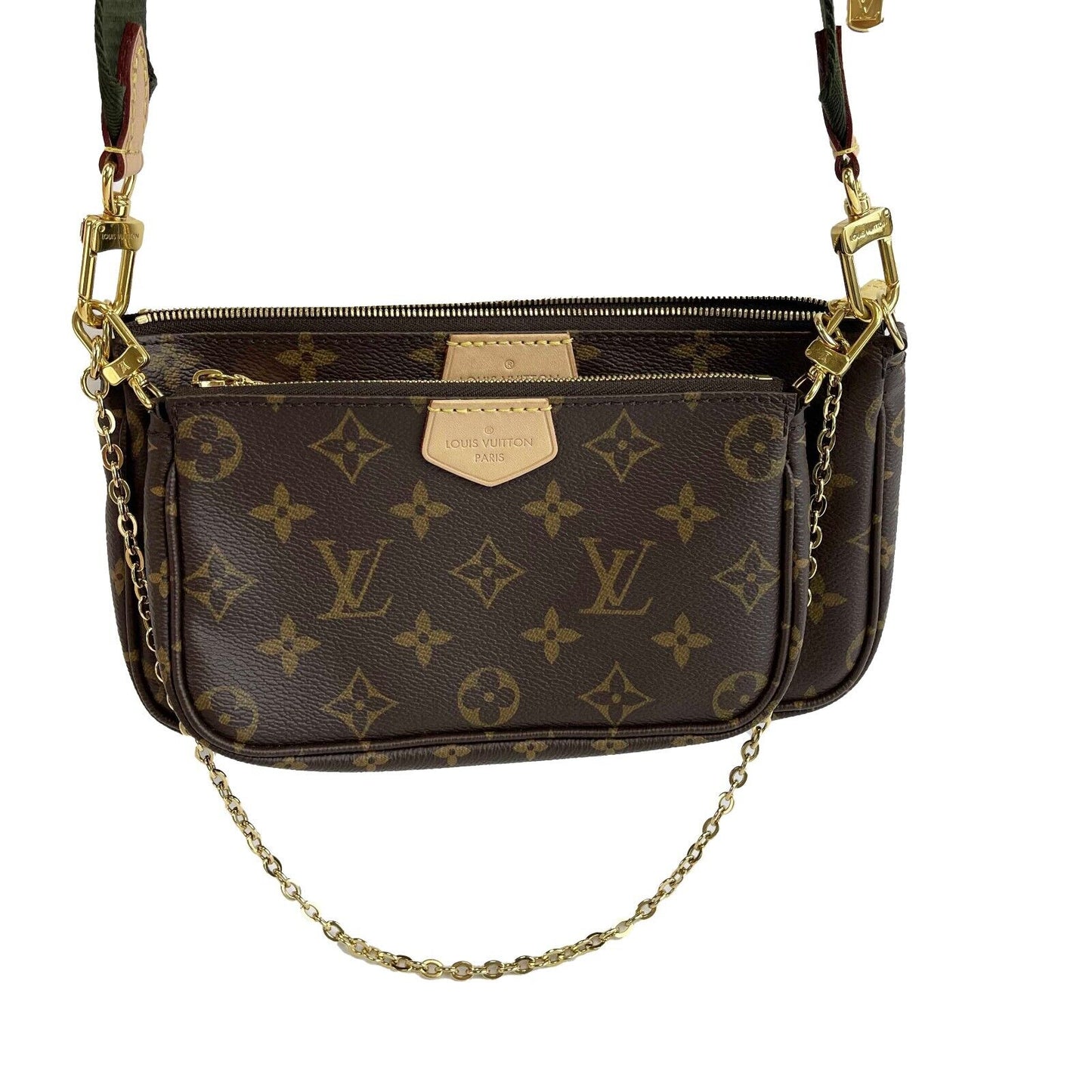 Louis Vuitton - Khaki Multi Pochette - Brown/Beige/Green Crossbody