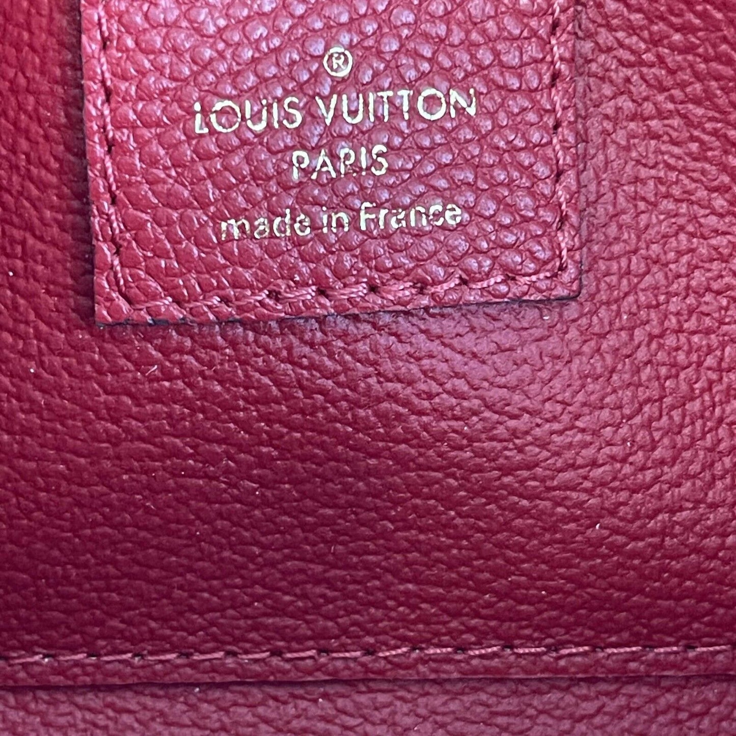 Louis Vuitton Empreinte Cosmetic Pouch Scarlet Pristine