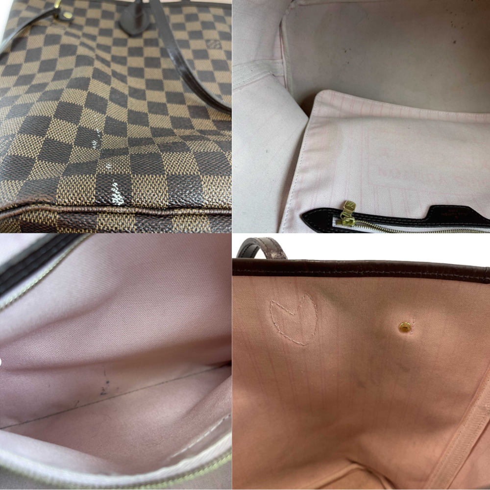 Louis Vuitton Neverfull Damier Ebene MM Brown Handbag