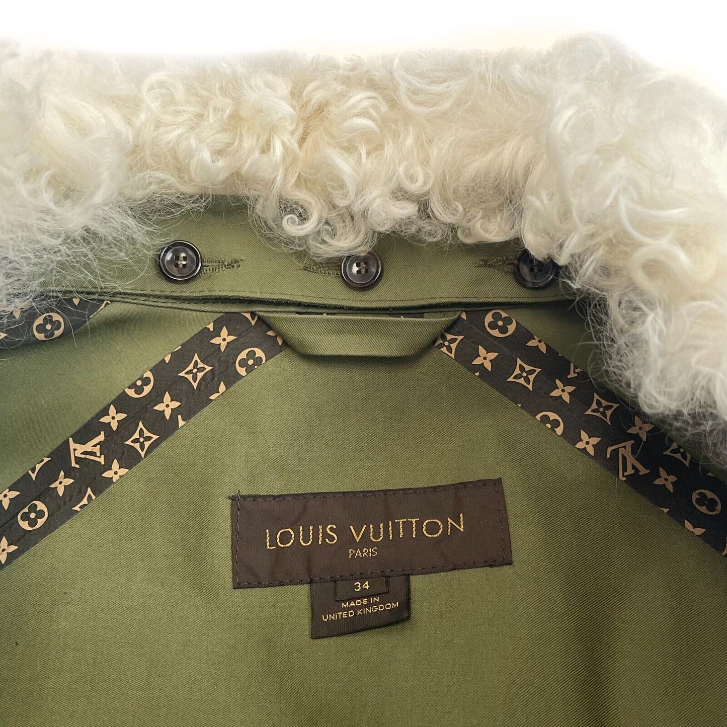Louis Vuitton - Nicolas Ghesquière Belted Drill Army Coat 34 US 2