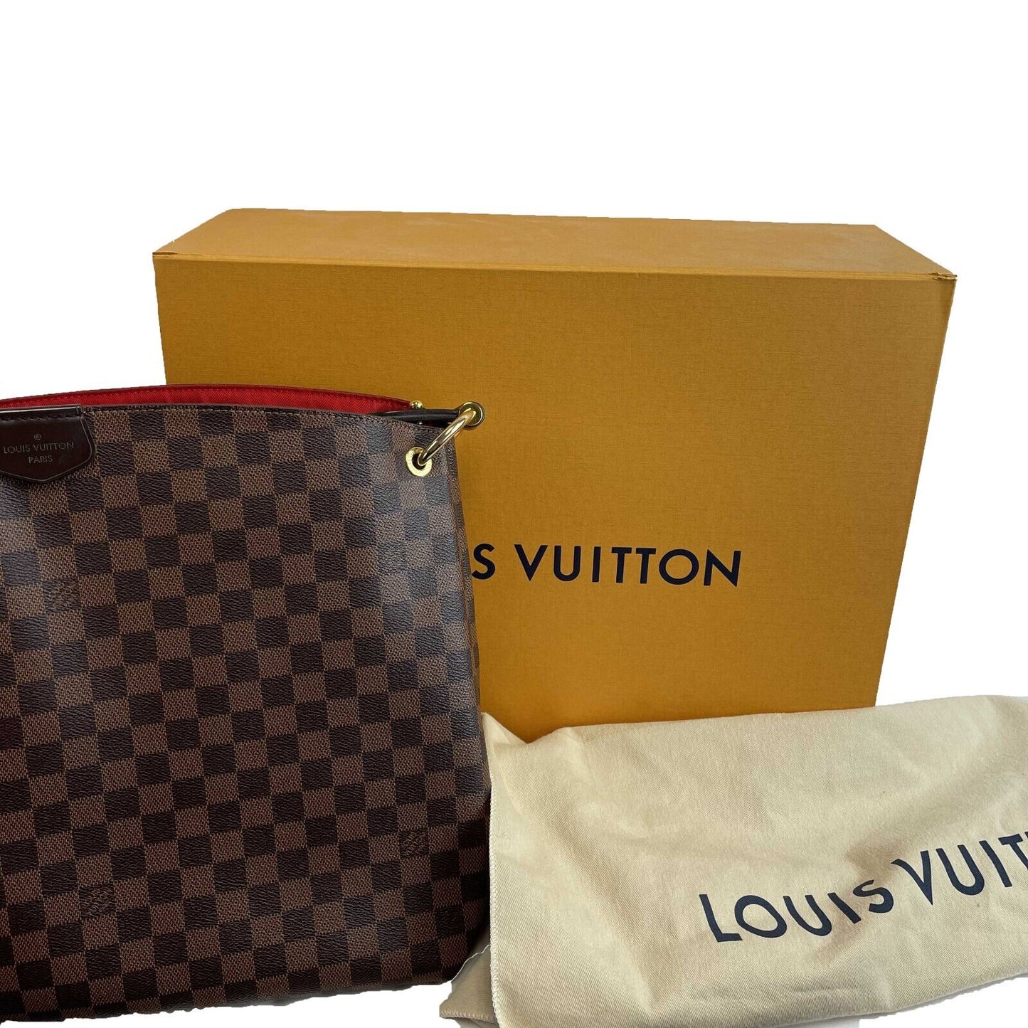Louis Vuitton - LV - Gracefull MM - Brown / Tan Damier Ebene Shoulder Bag