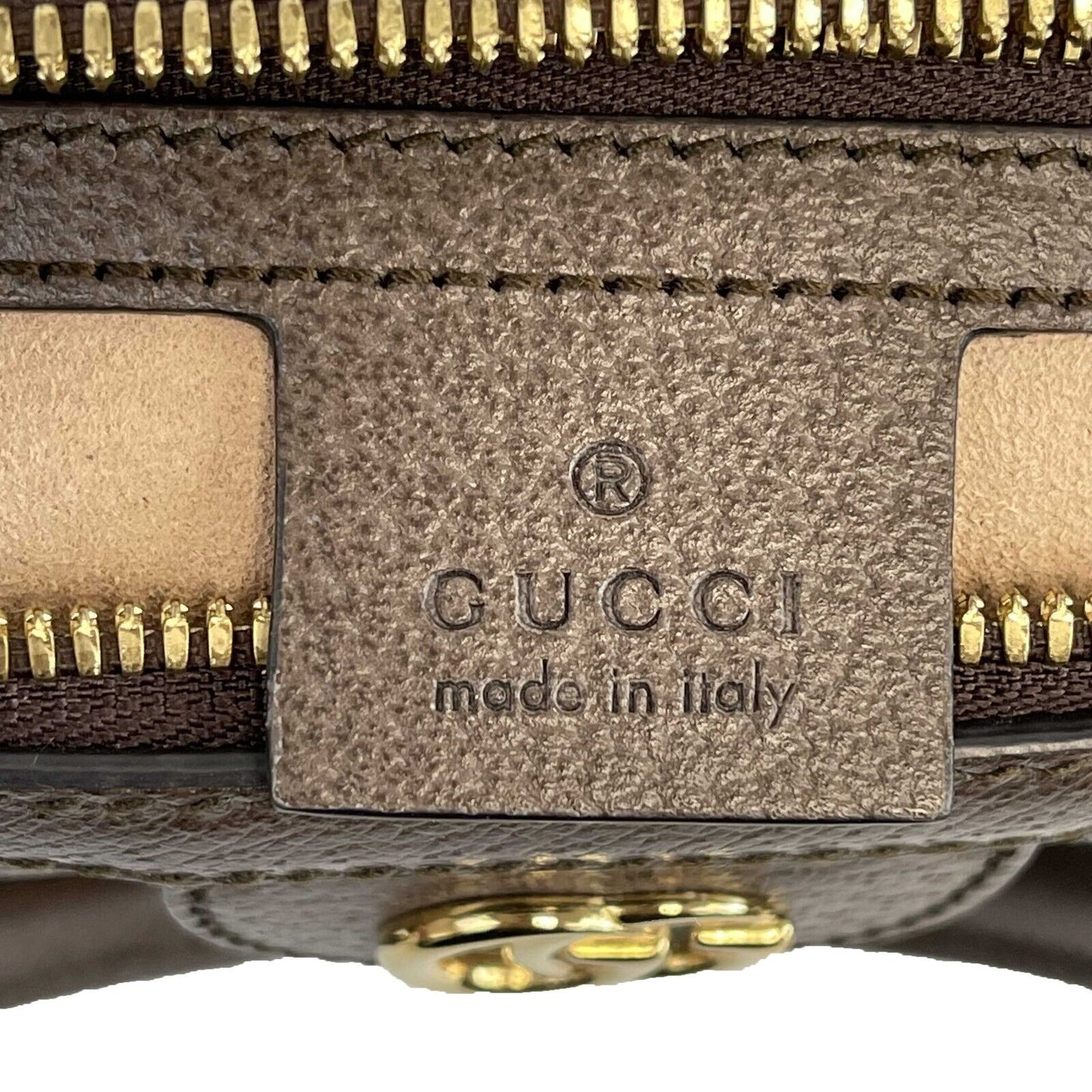 Gucci - Ophidia Boston GG Medium Brown Canvas Top Handle w/ Shoulder Strap