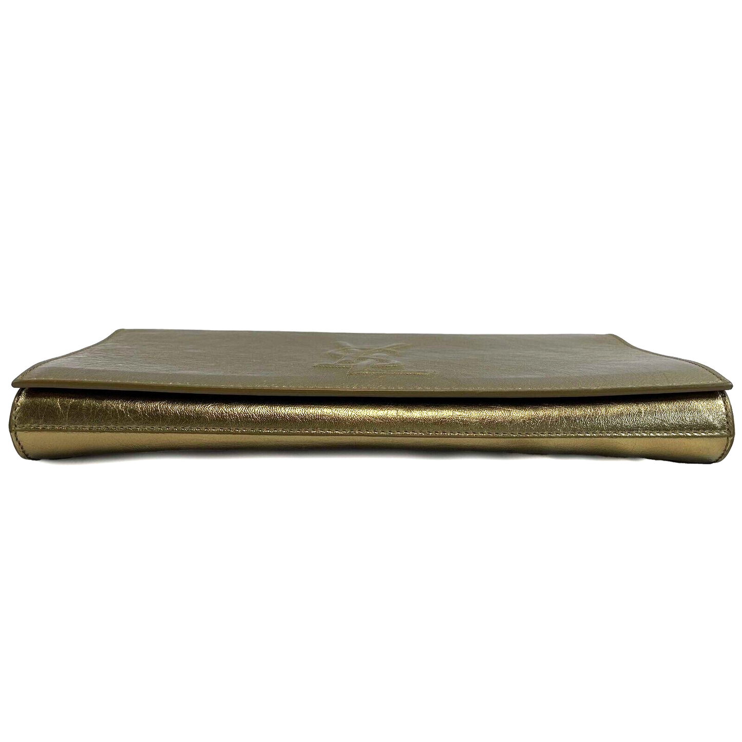 Saint Laurent Belle de Jour Metallic Gold Clutch