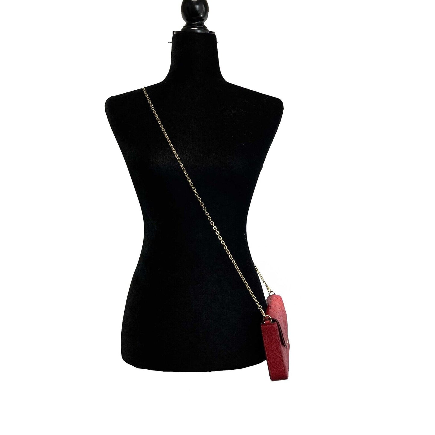 Louis Vuitton -Felicie Pochette-Monogram Empreinte Leather -Red-Handbag