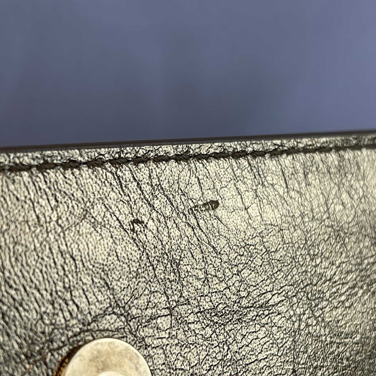 Saint Laurent Belle de Jour Metallic Gold Clutch