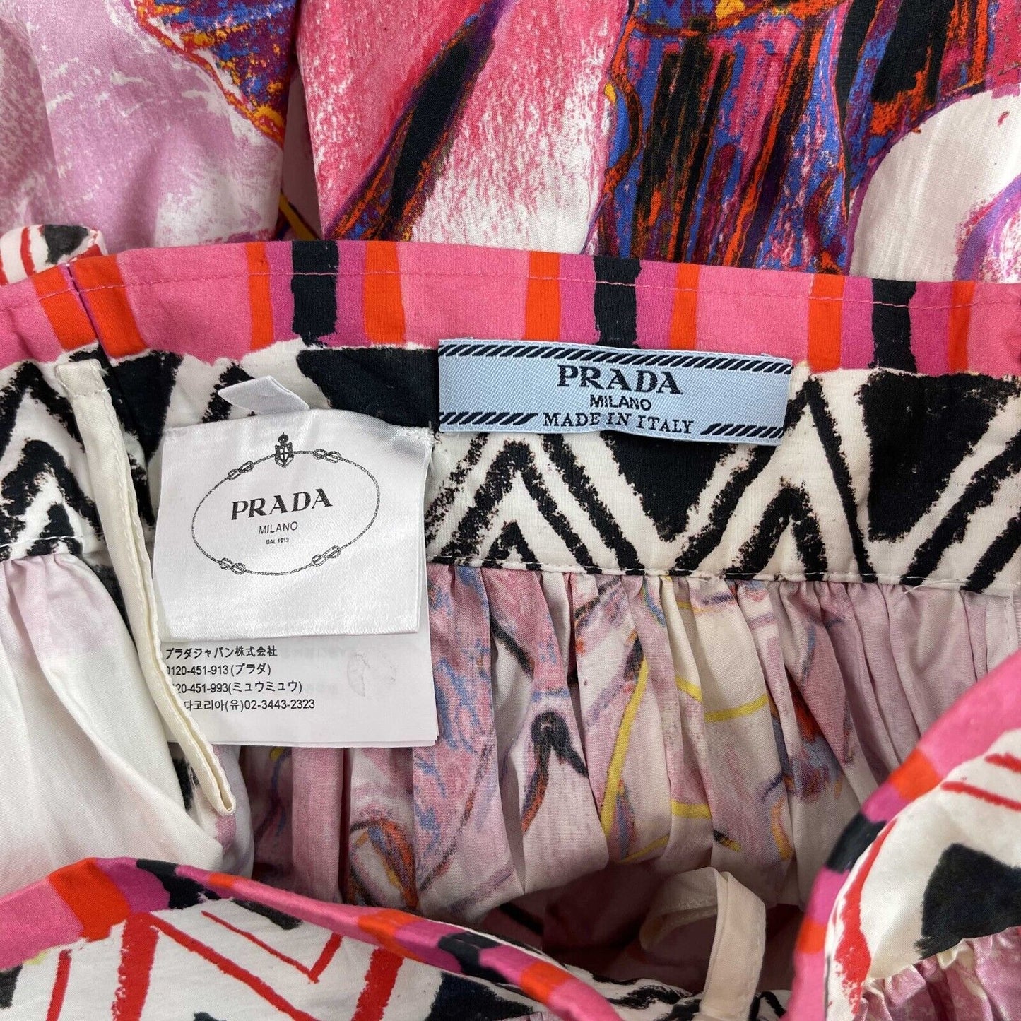 Prada Pristine Rare RUNWAY 2018 Knee-Length Skirt Venice Print 36 XXS Skirt