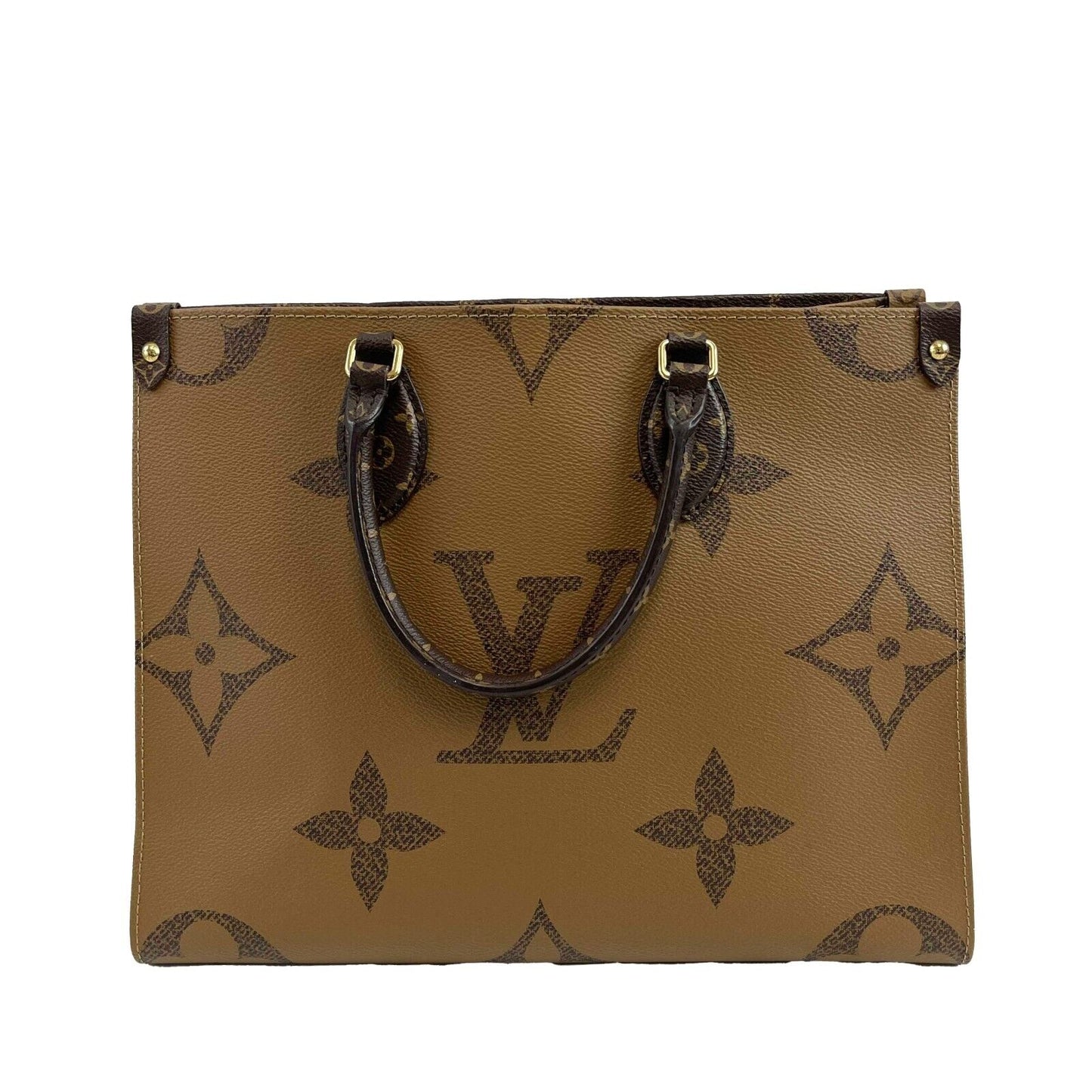 Louis Vuitton OnTheGo MM Monogram Brown Handbag Excellent 2020
