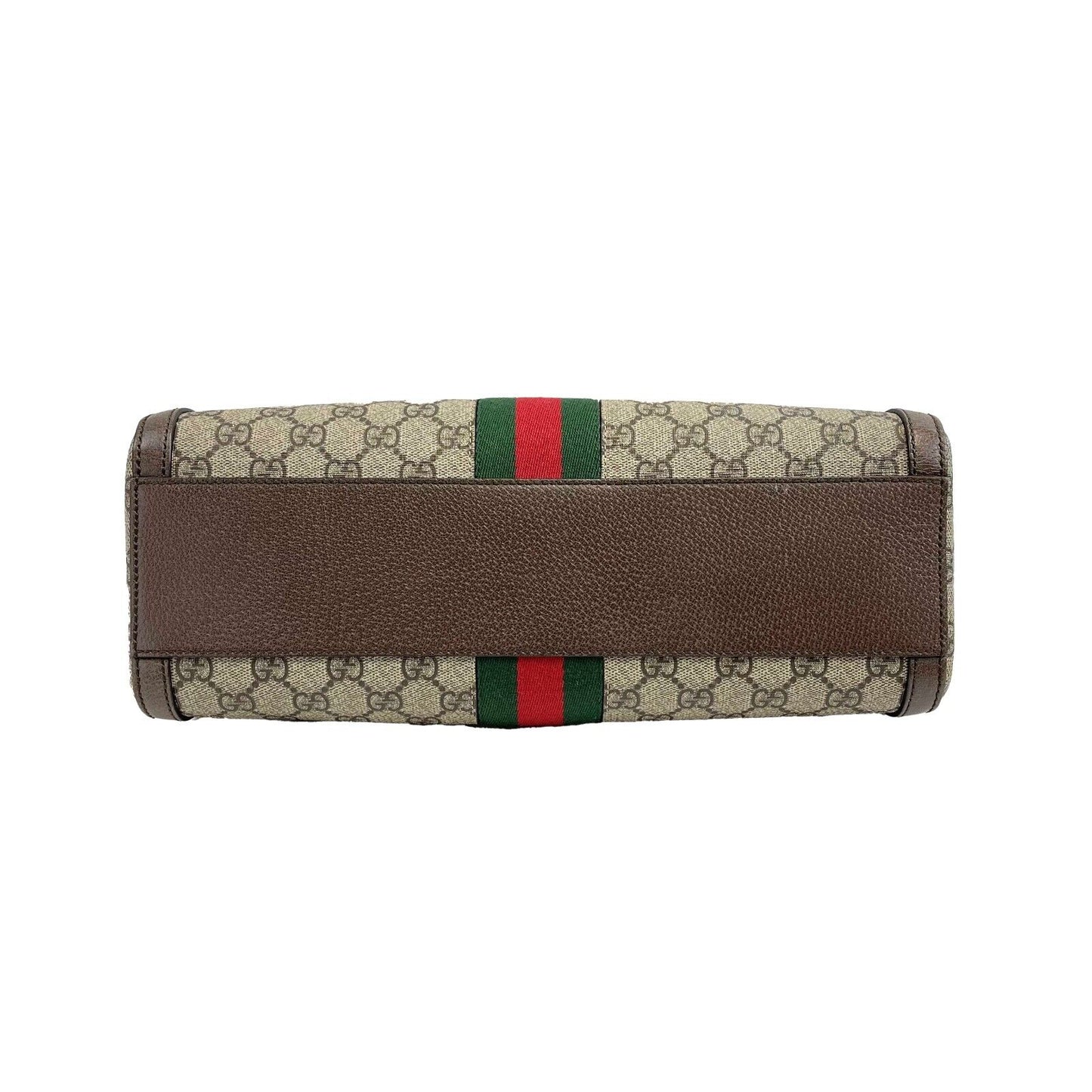 Gucci - Ophidia Boston GG Medium Brown Canvas Top Handle w/ Shoulder Strap