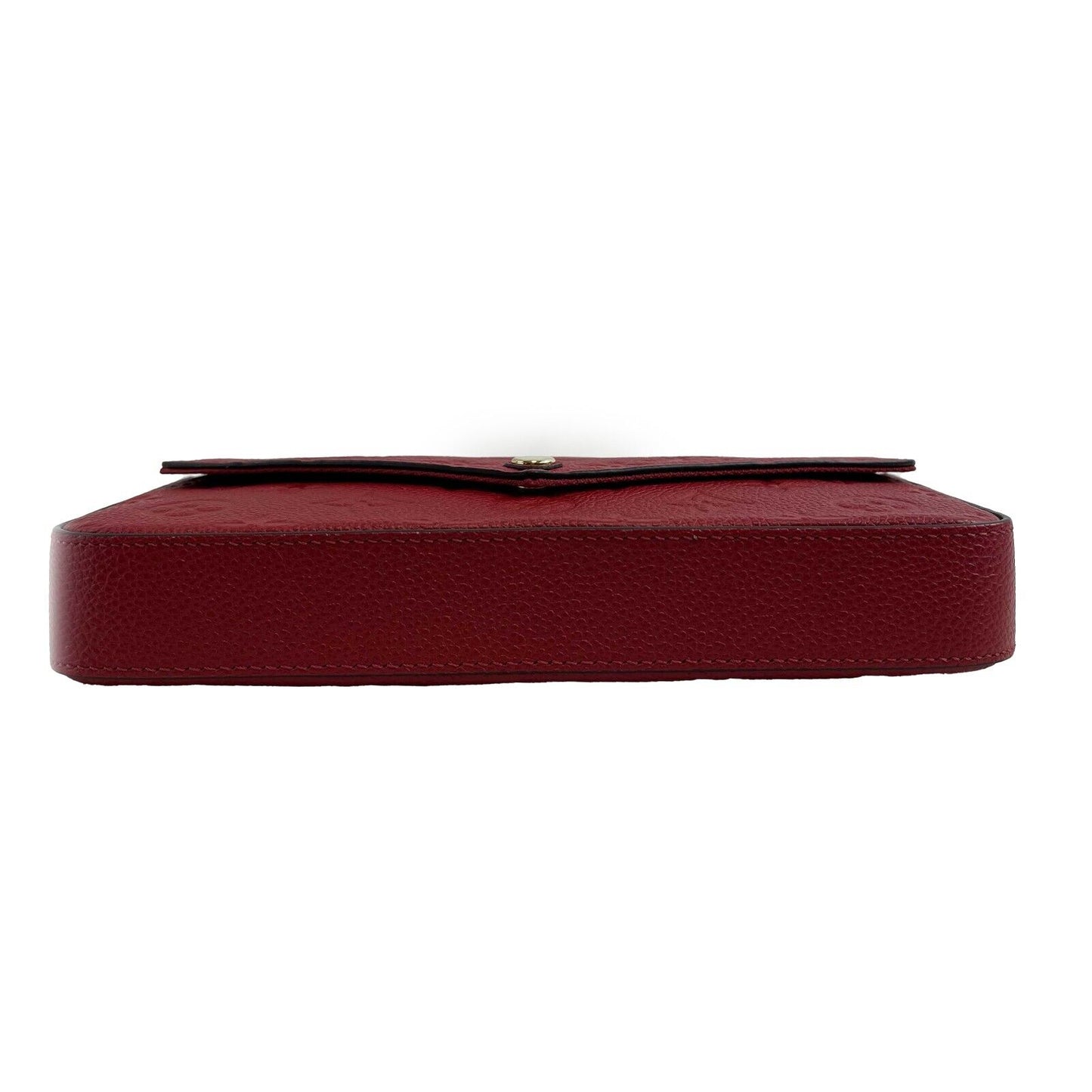 Louis Vuitton -Felicie Pochette-Monogram Empreinte Leather -Red-Handbag