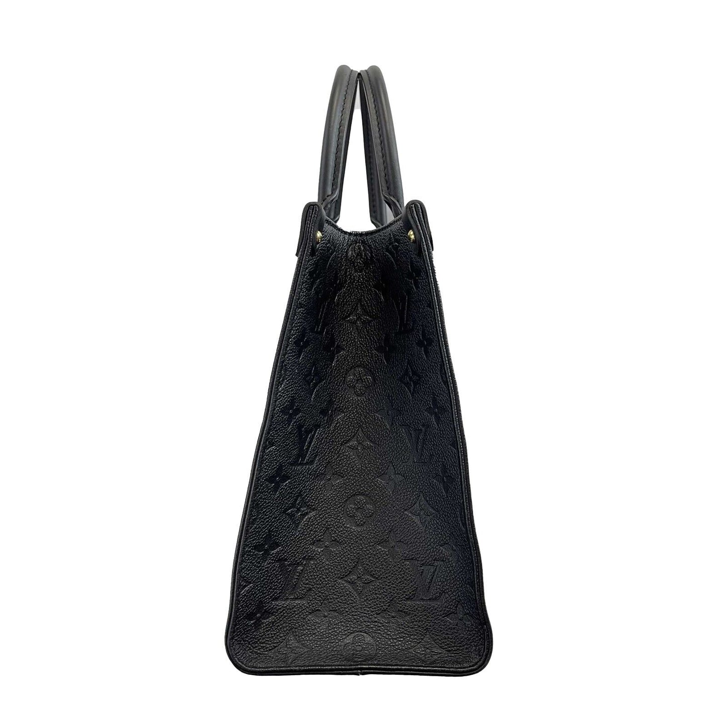 Louis Vuitton - On the go MM Empreinte Black Leather Top Handle Shoulder Strap