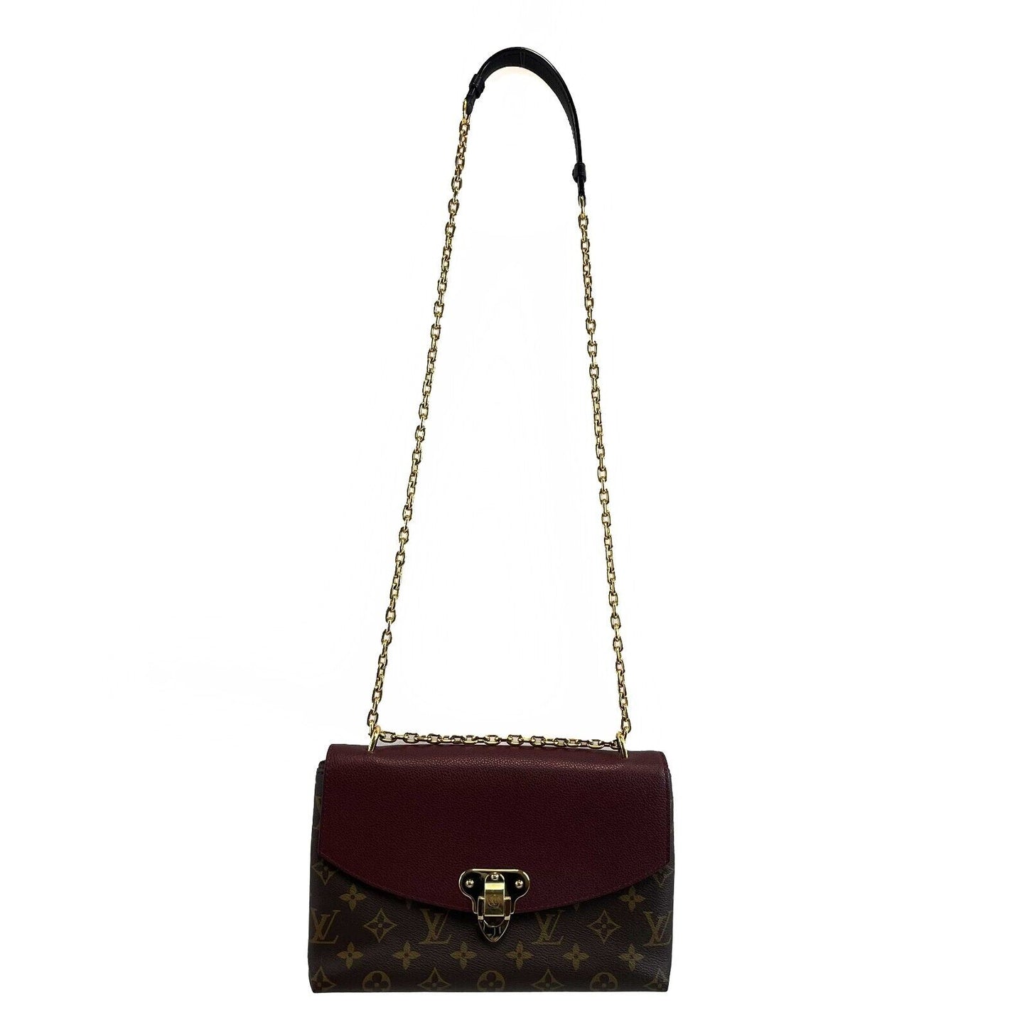 Louis Vuitton Monogram Saint Placide Bordeaux Brown Burgundy Crossbody Bag