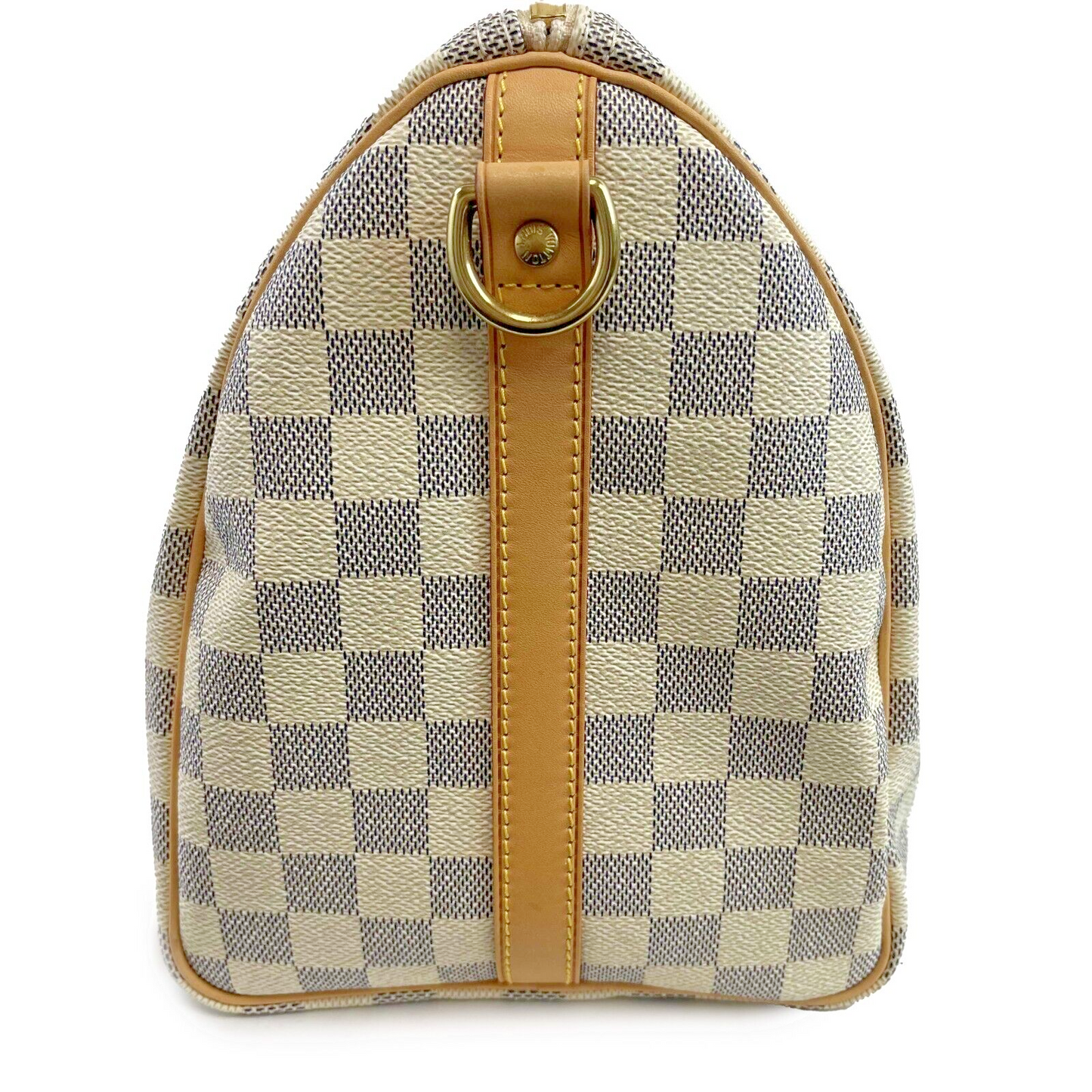 Louis Vuitton Speedy 30 Damier Azur White Handbag New w/ Box White