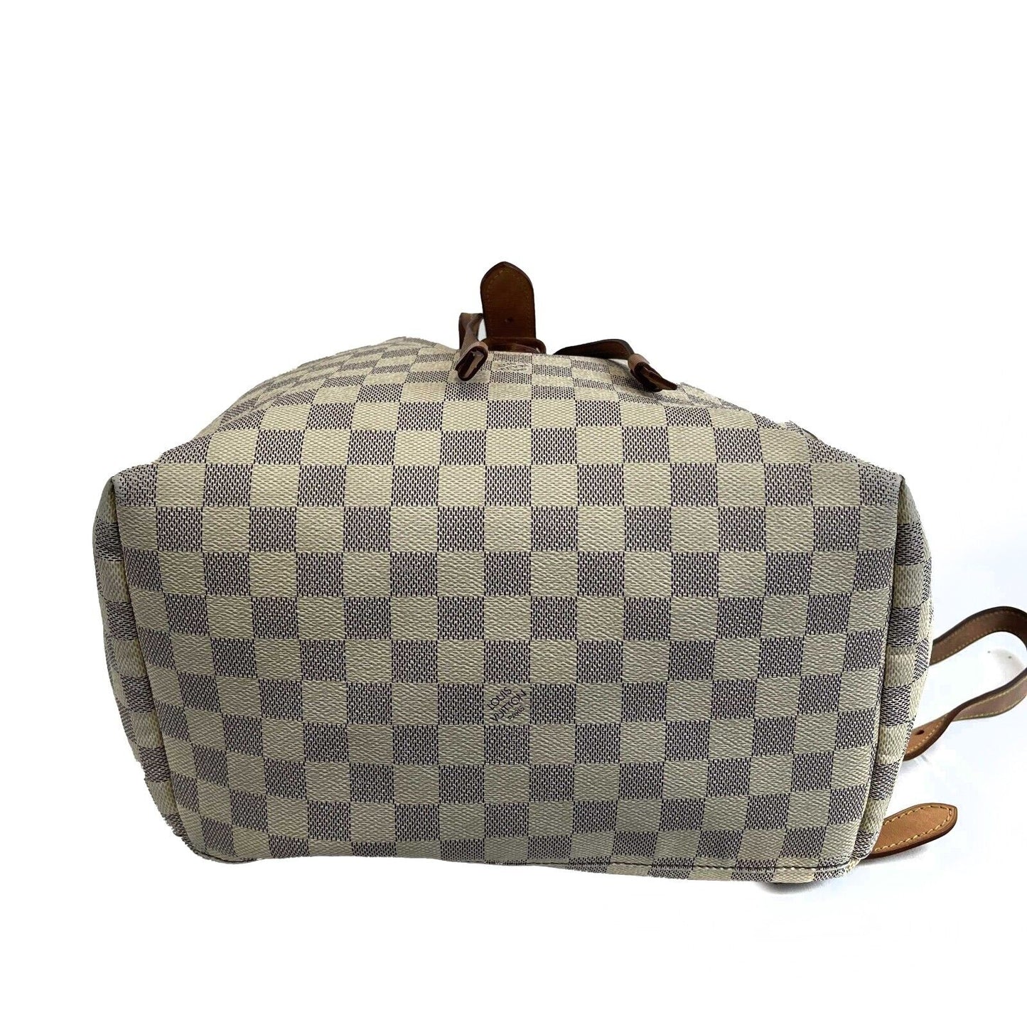 Louis Vuitton - Damier Azur Sperone Backpack - Cream / Blue Top Handle