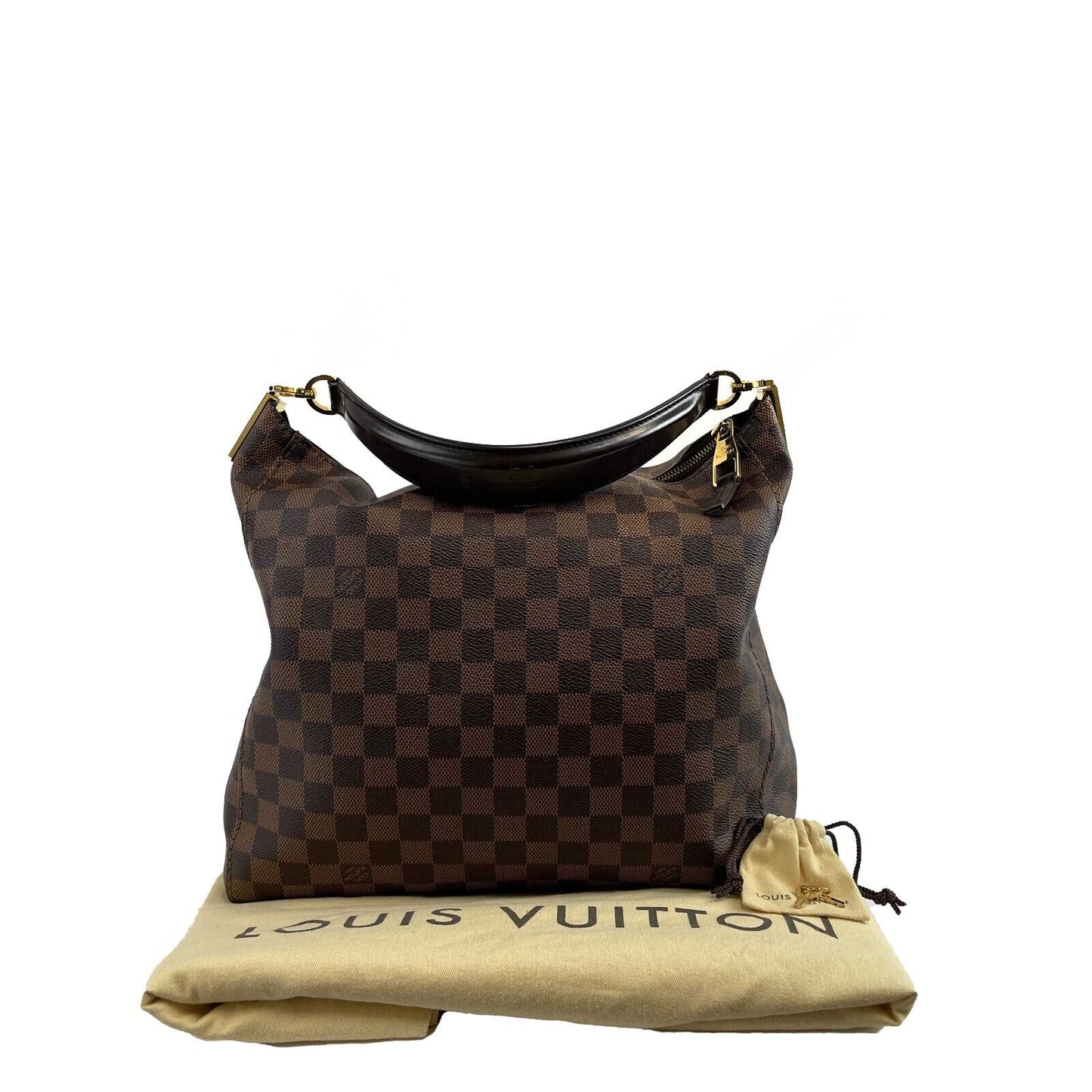 Louis Vuitton LV Portobello Damier Ebene PM Brown Shoulder Bag