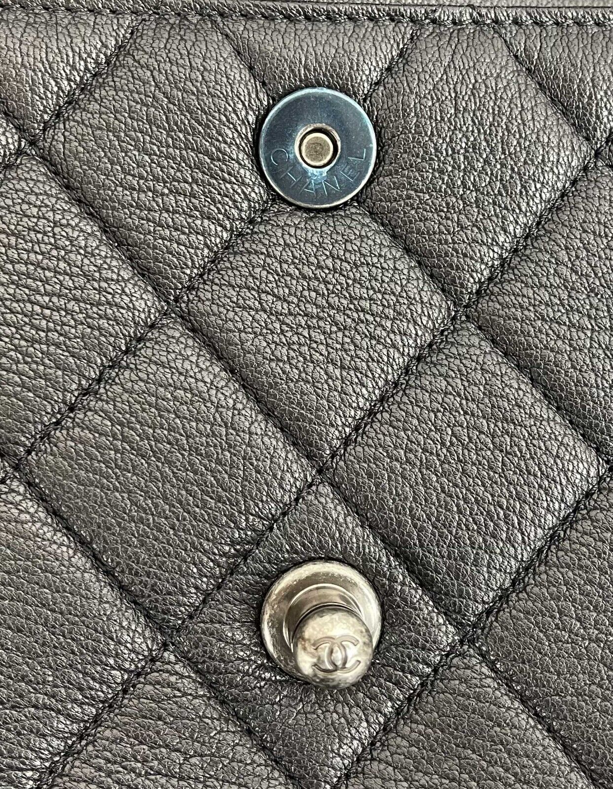 CHANEL - NEW Goatskin Large Perfect Edge Flap Bag Black