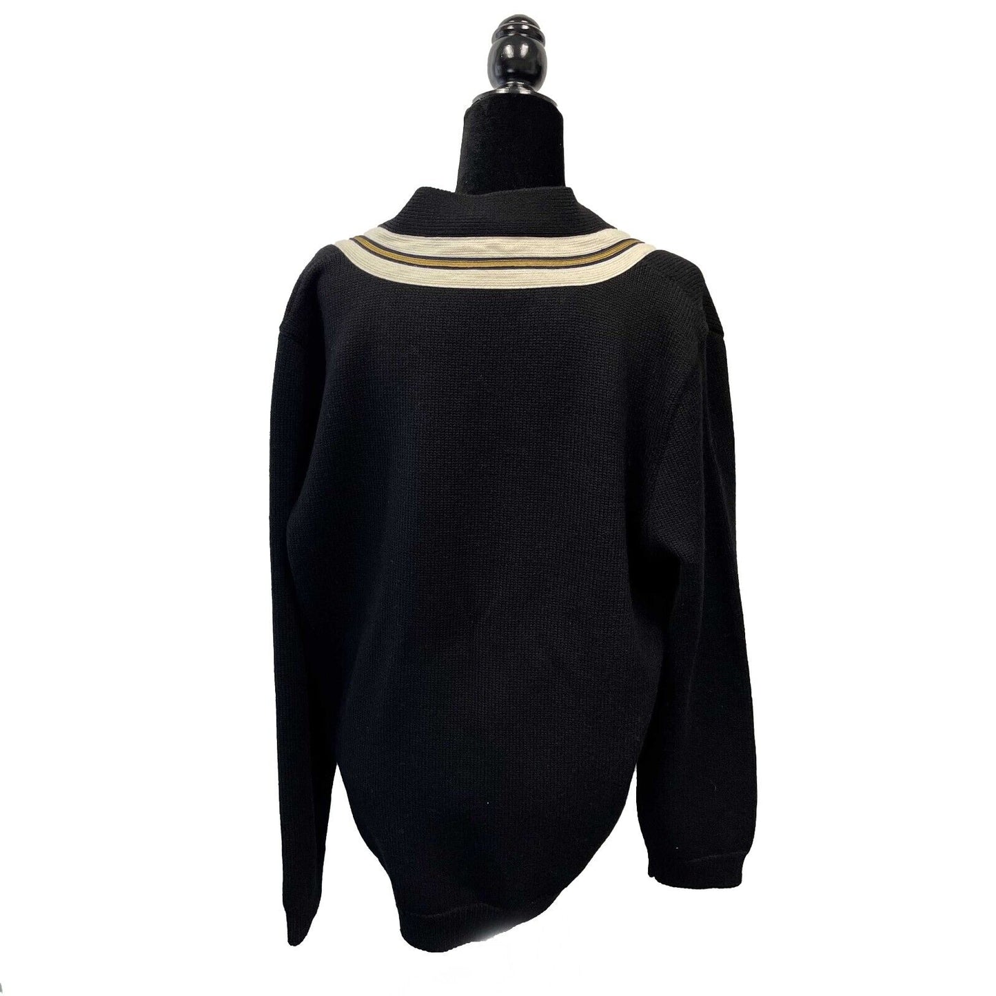 Gucci - Wool Bee Appliqué Black Cardigan - Size label missing