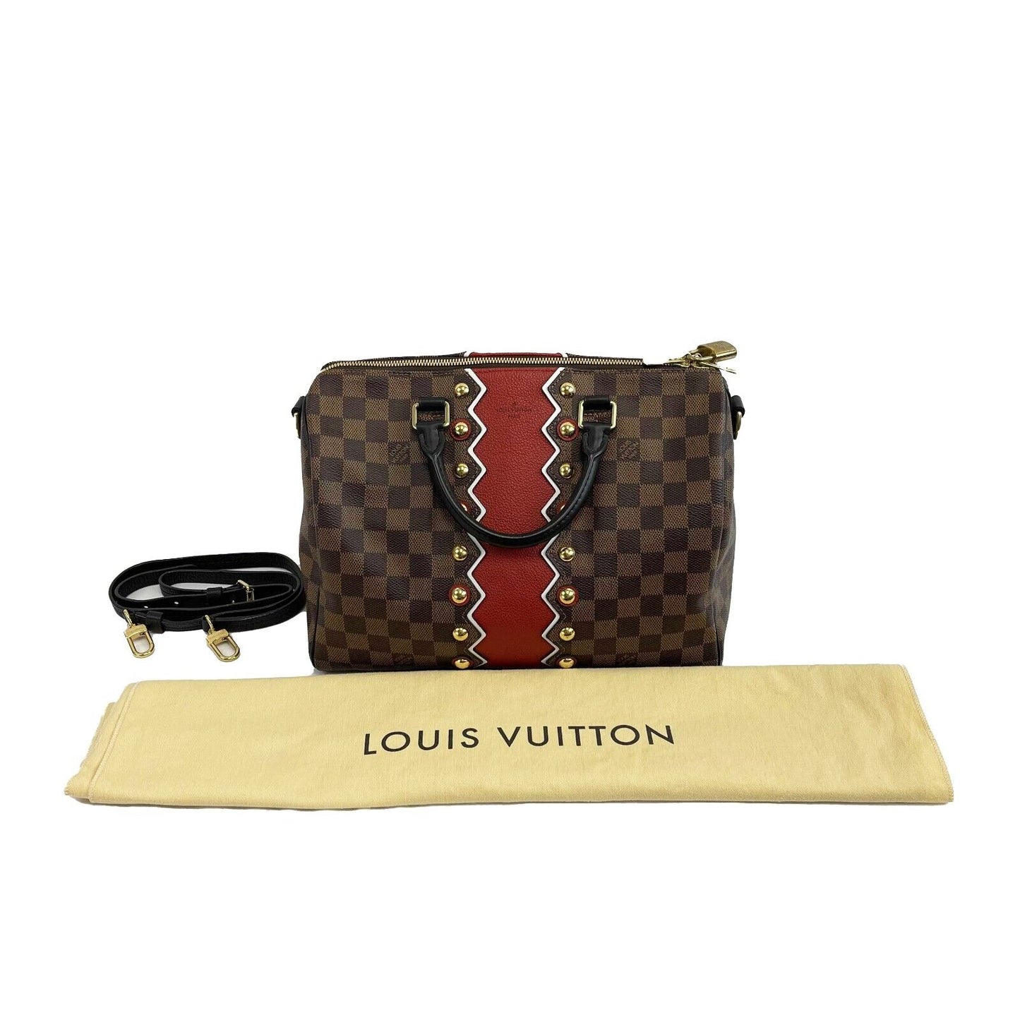 Louis Vuitton - LV Damier Ebene Karakoram Speedy Bandouliere 30 w/ Strap