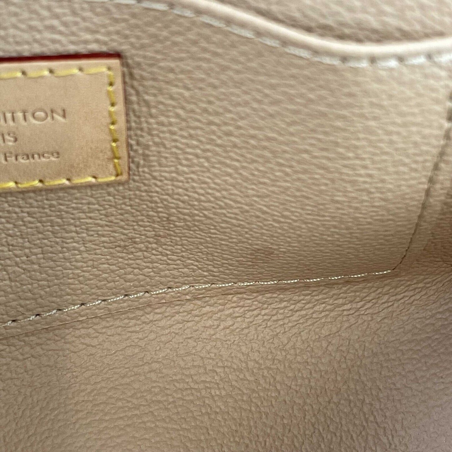 Louis Vuitton Damier Azur Canvas Cosmetic Pochette Pouch With Box White