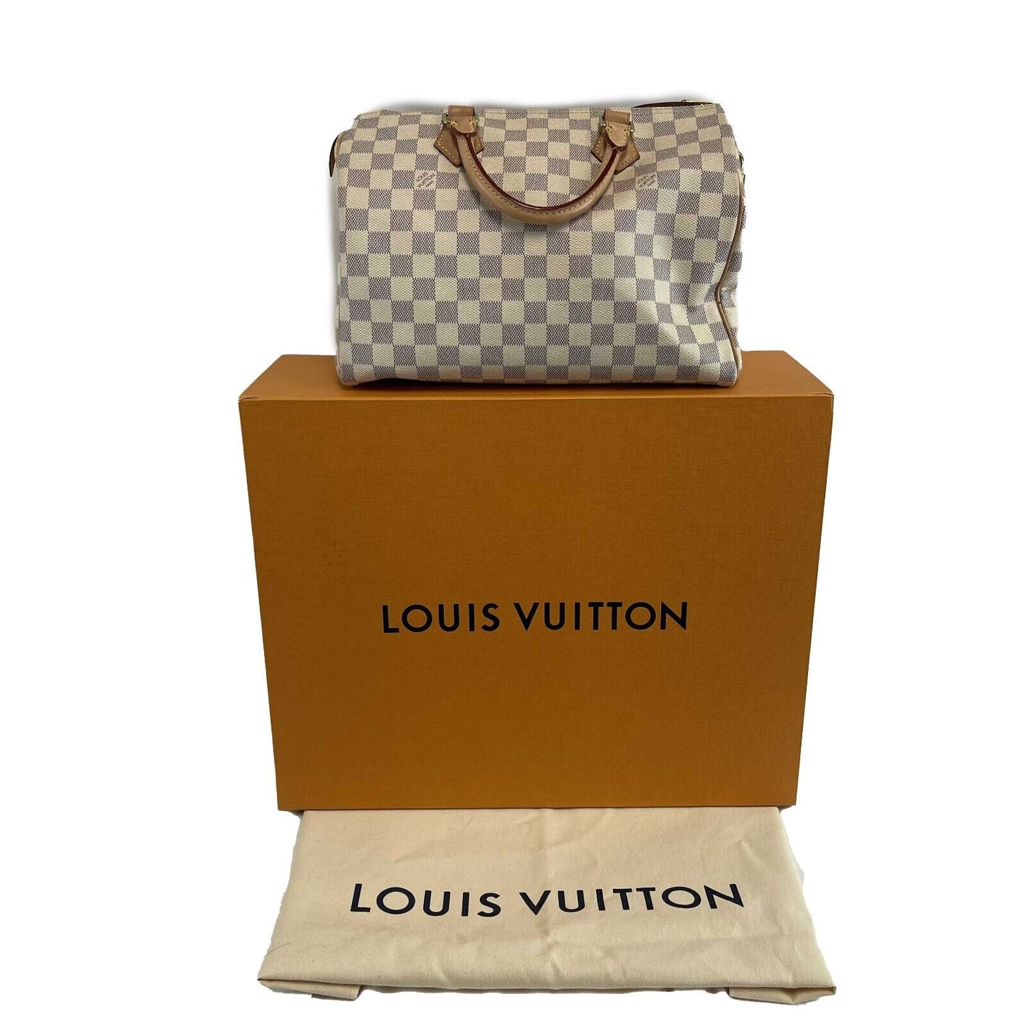 Louis Vuitton Good Speedy 30 Damier Azur Handbag