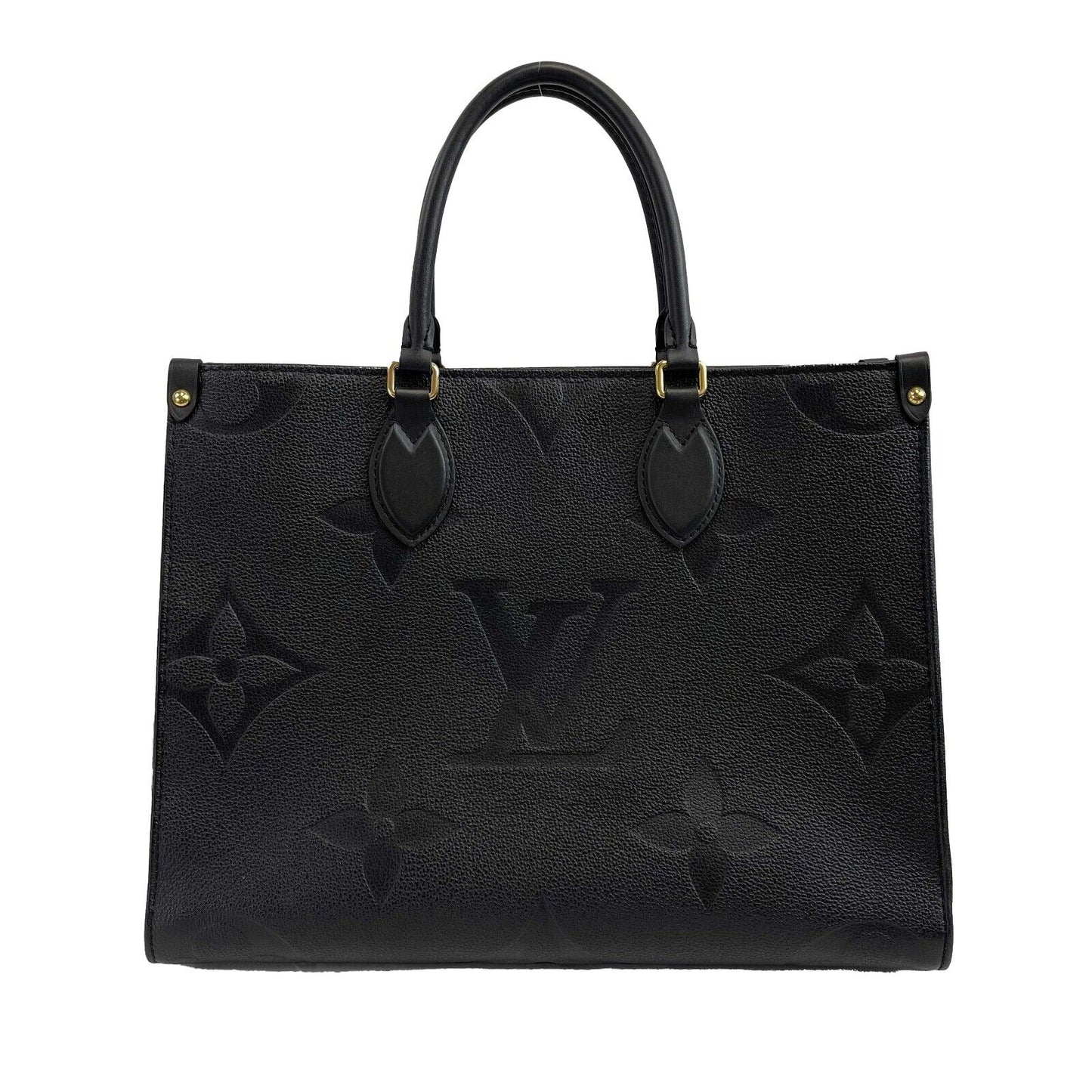 Louis Vuitton - On the go MM Empreinte Black Leather Top Handle Shoulder Strap