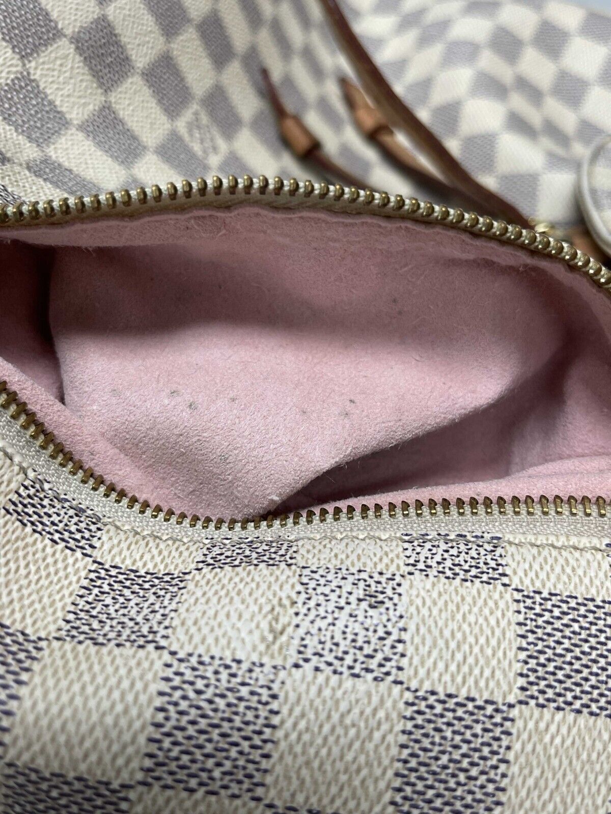 Louis Vuitton - Damier Azur Sperone Backpack - Cream / Blue Top Handle