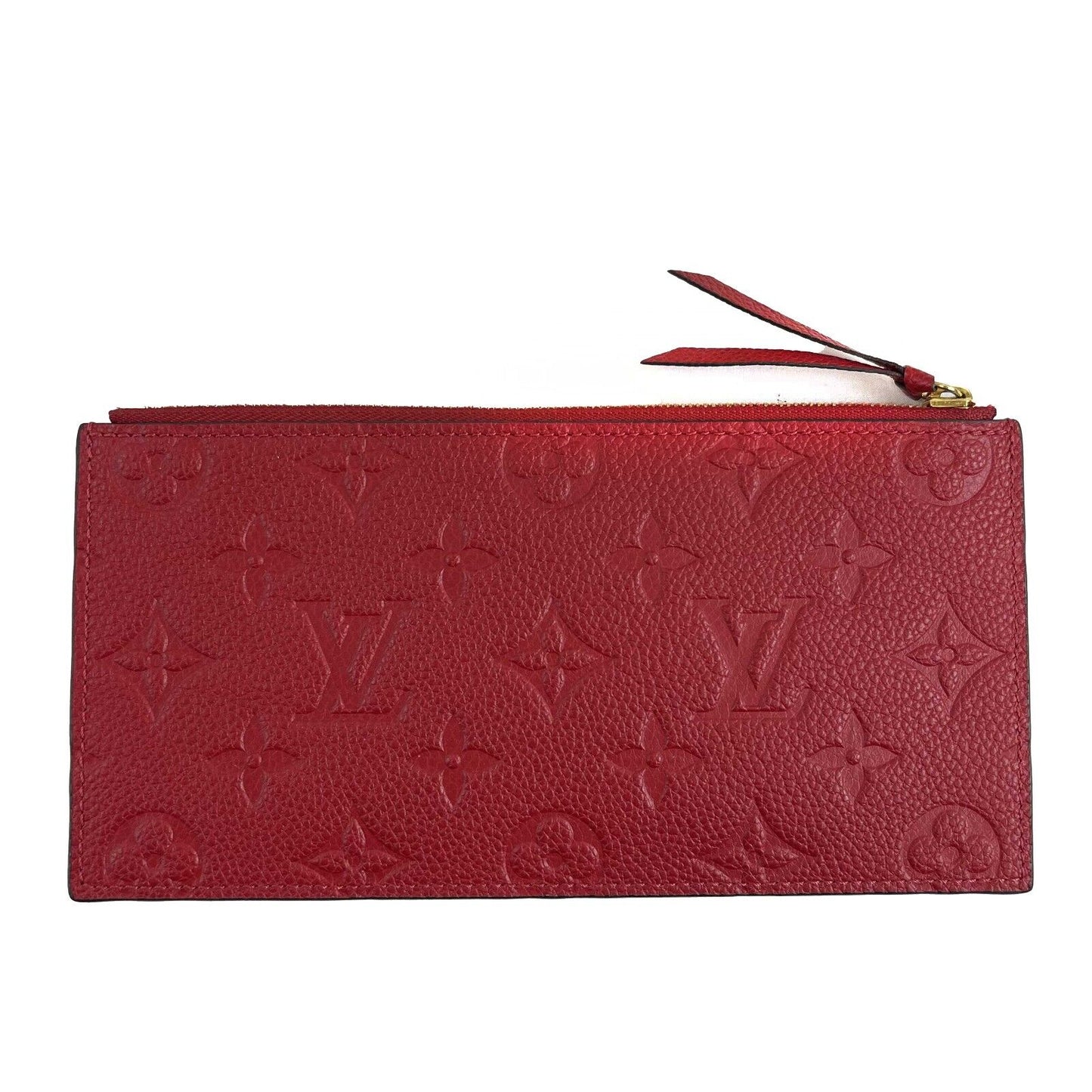 Louis Vuitton -Felicie Pochette-Monogram Empreinte Leather -Red-Handbag