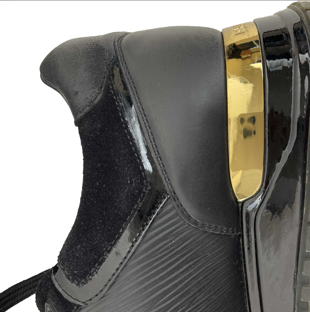 Louis Vuitton - Leather & Suede Run Away Sneakers- Black - 37 / US 7