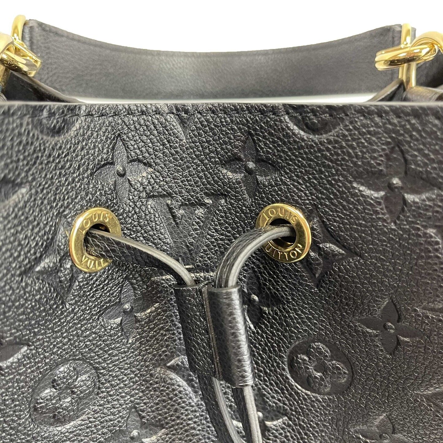 Louis Vuitton - NéoNoé MM in Monogram Empreinte Black Leather w/ Handle & Strap