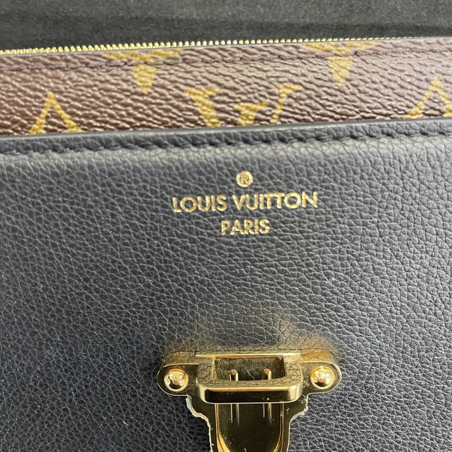 Louis Vuitton - Victoire Handbag Monogram Canvas and Leather Shoulder Bag