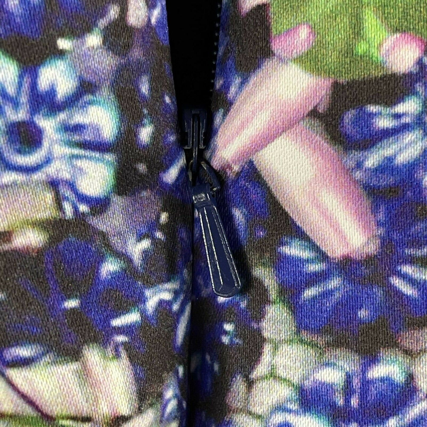 Mary Katrantzou - Sleeveless Gem Print Tulle Dress - Blue Multicolor - Size 2