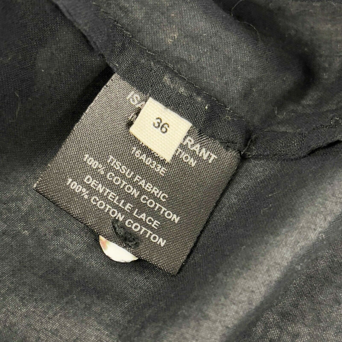 ISABEL MARANT ETOILE - Ria High Neck Lace Blouse - Black - 36 US S