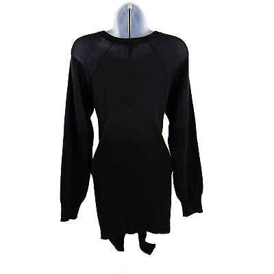 Chanel - 2016 Fall/Winter 2 16K Cashmere Silk Tie Waist Pullover Sweater Size 8