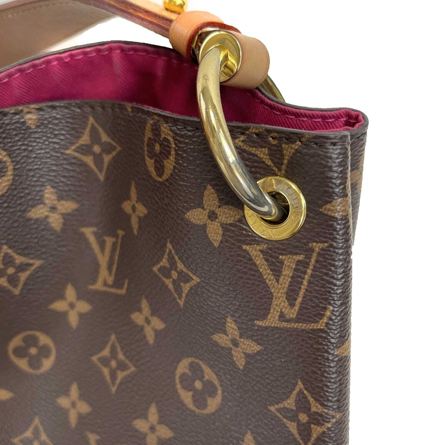 Louis Vuitton - Excellent - Monogram Graceful MM in Pivoine - Brown Shoulder Bag