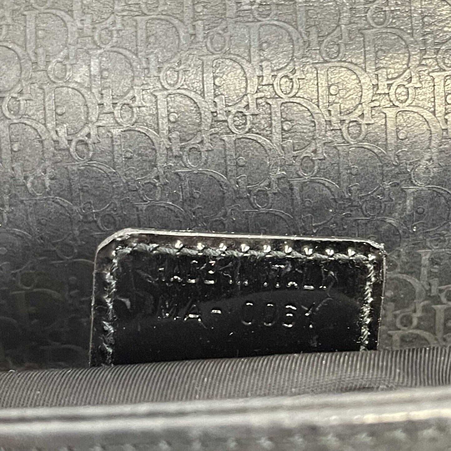 Christian Dior - Vintage Lady Dior Black Nubuck / Patent Mini Bag w/ Strap