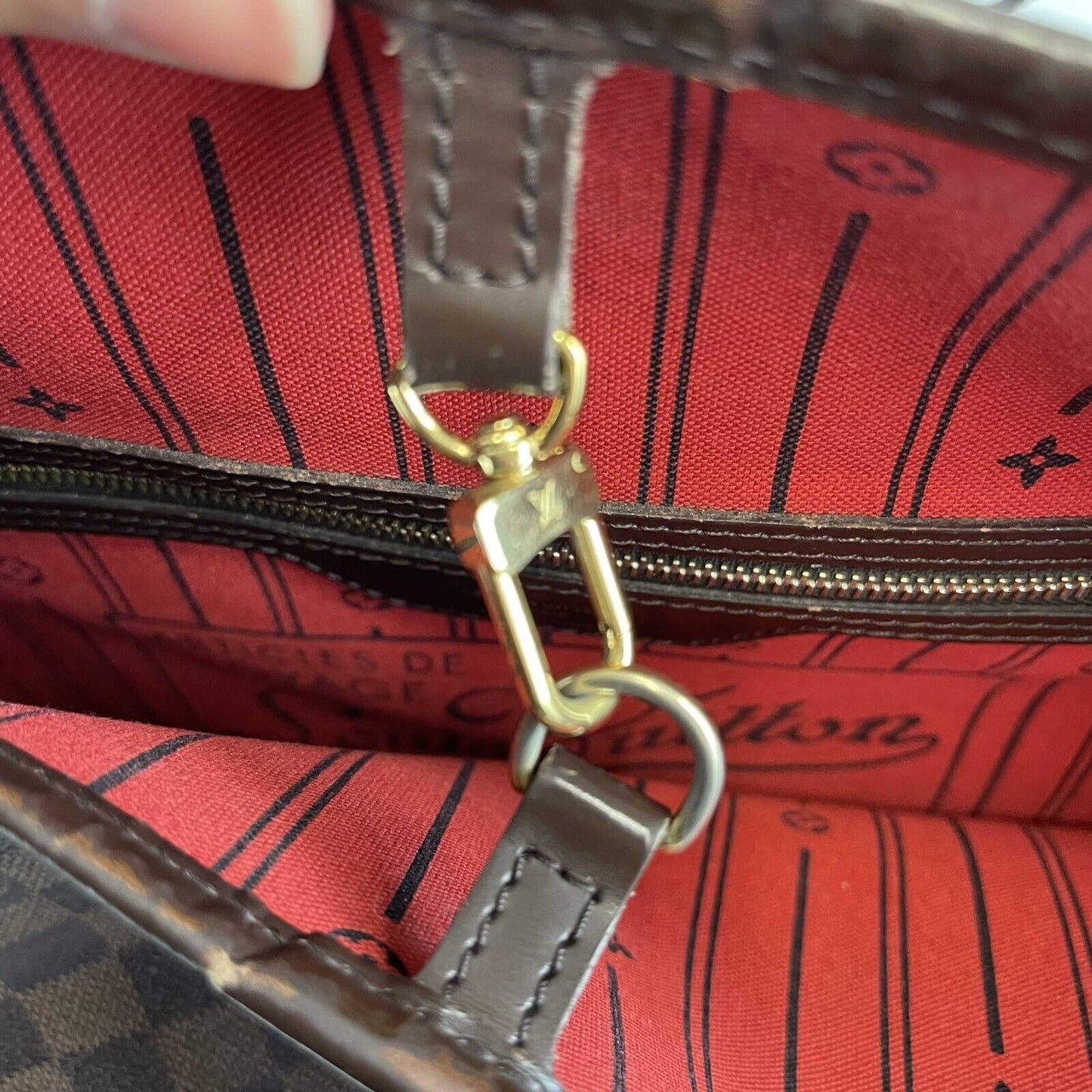 Louis Vuitton - Damier Ebene Neverfull GM - Brown Tote