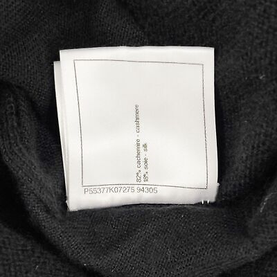 Chanel - 2016 Fall/Winter 2 16K Cashmere Silk Tie Waist Pullover Sweater Size 8