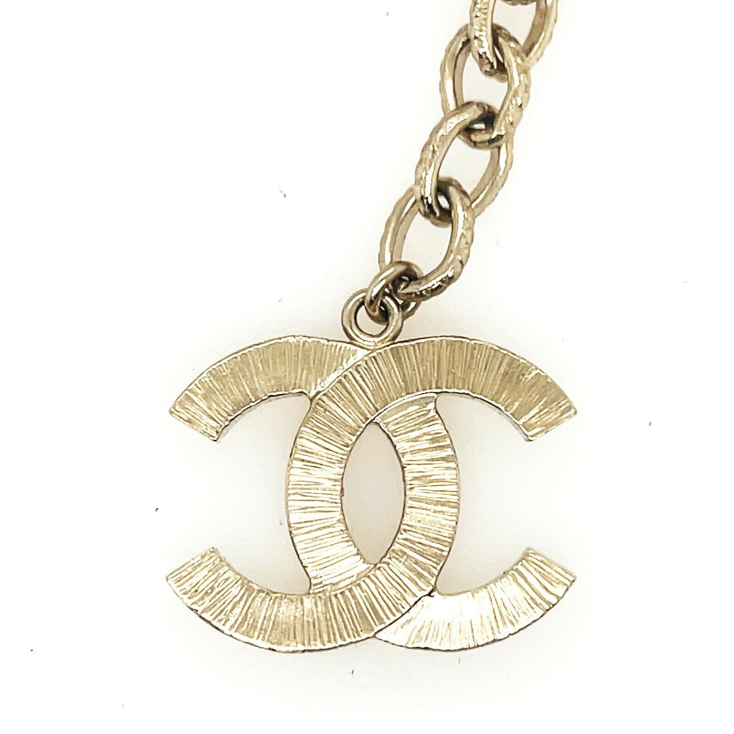 CHANEL - New w/ Tags - B14 White Faux Pearl Multi-Stranded Lavalier CC Necklace