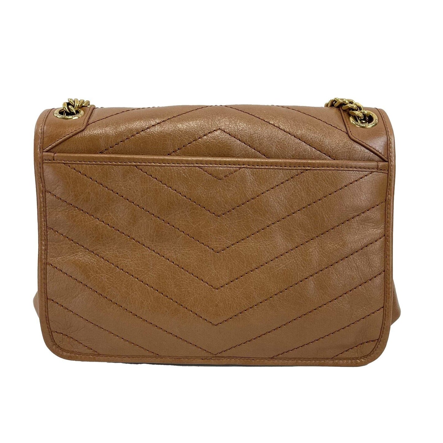 Saint Laurent - Niki Medium Chain Bag in Crinkled Vintage Leather Crossbody