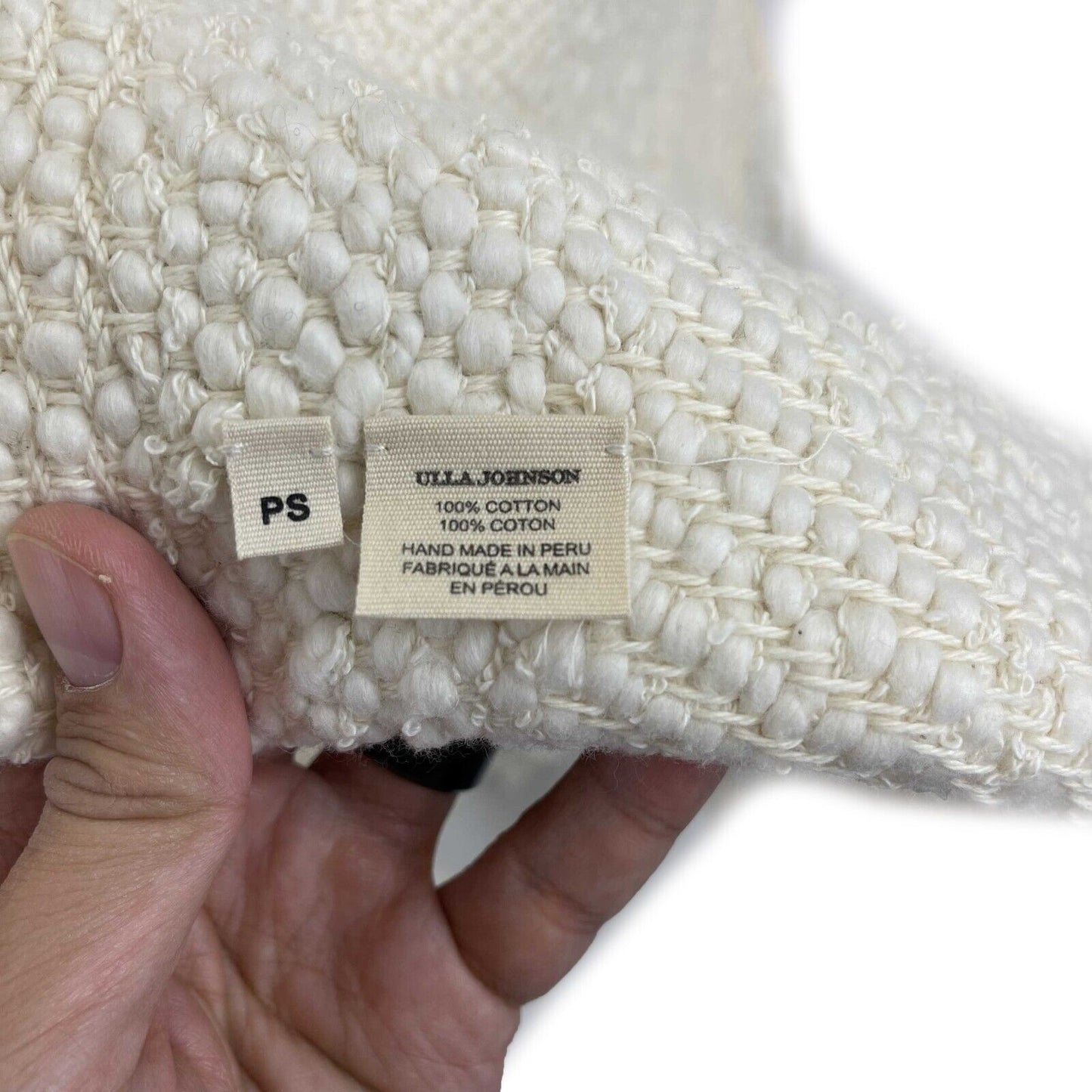 Ulla johnson - Ivory Popcorn Cardigan Coat P/S Small