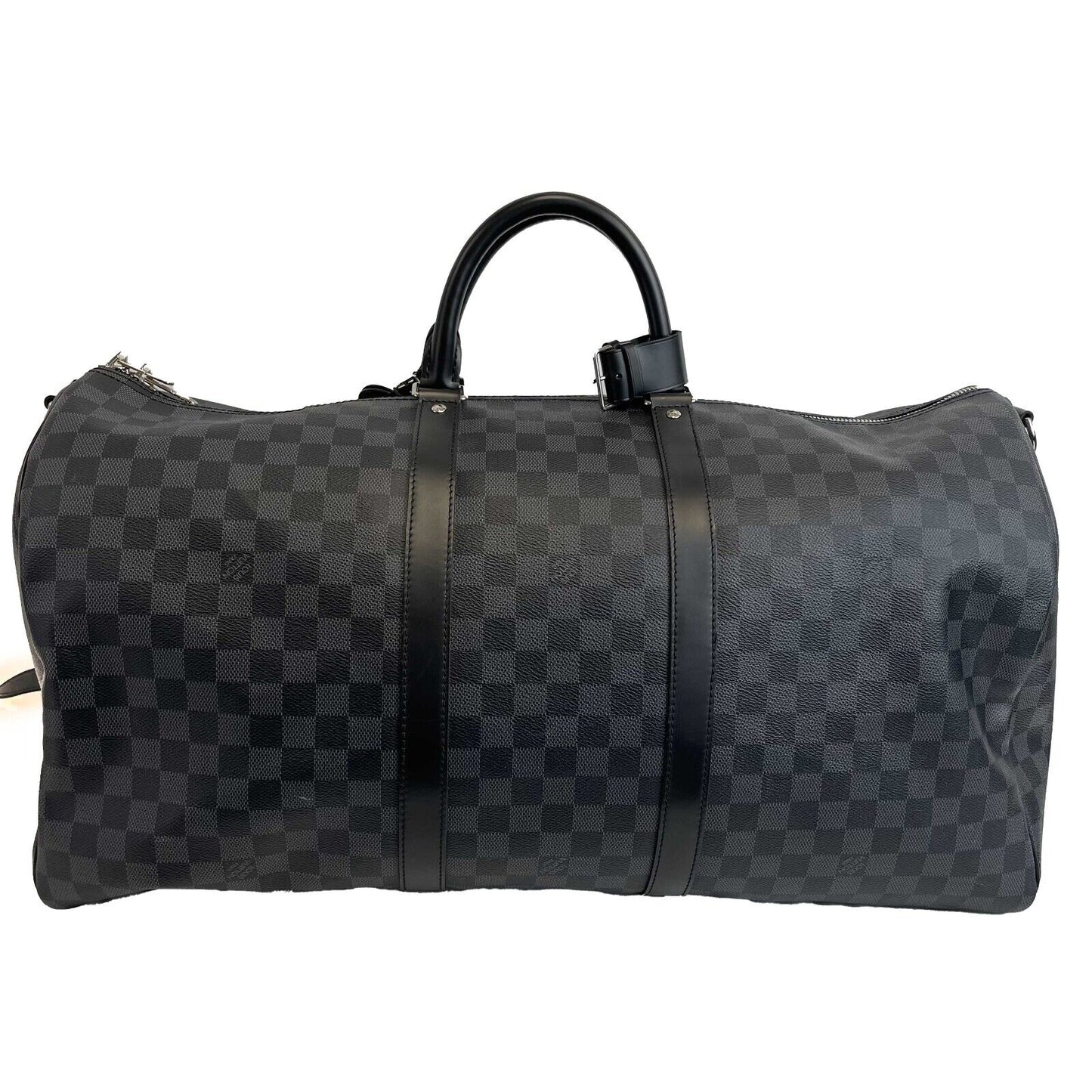 Louis Vuitton - Keepall 55 Bandouliere Damier Graphite Canvas Top Handle / Strap