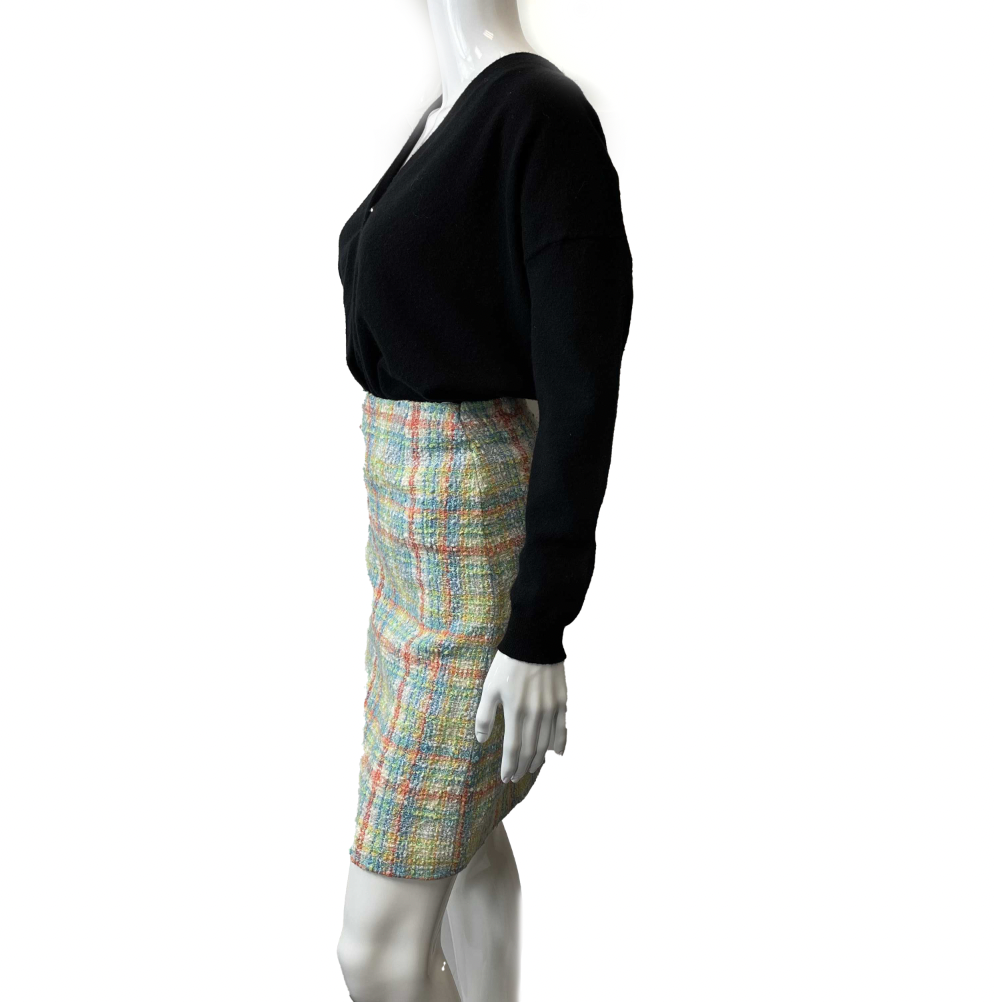 Chanel - Excellent - Vintage Rainbow Multicolor Tweed - Rainbow Multicolor - XS