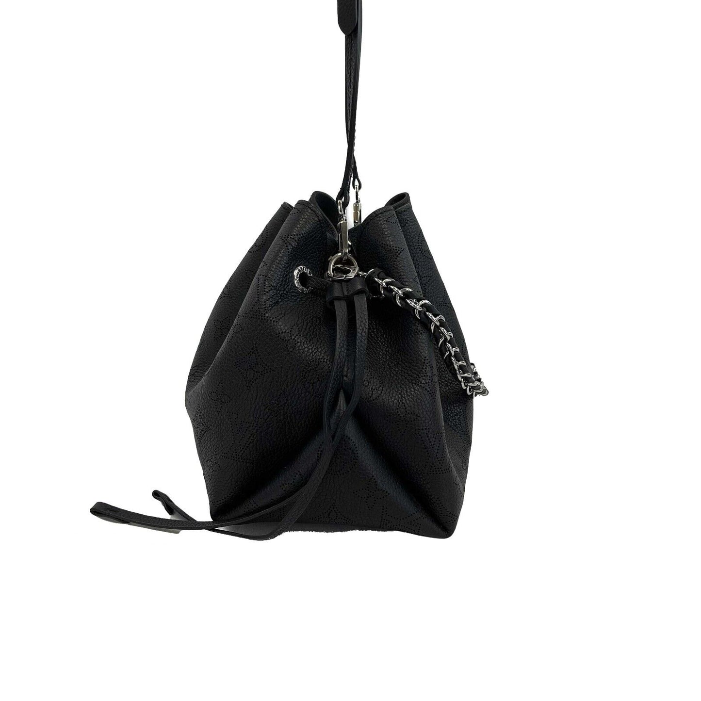 Louis Vuitton - Bella Mahina Noir - Black Leather W/ Pouch / Shoulder Strap