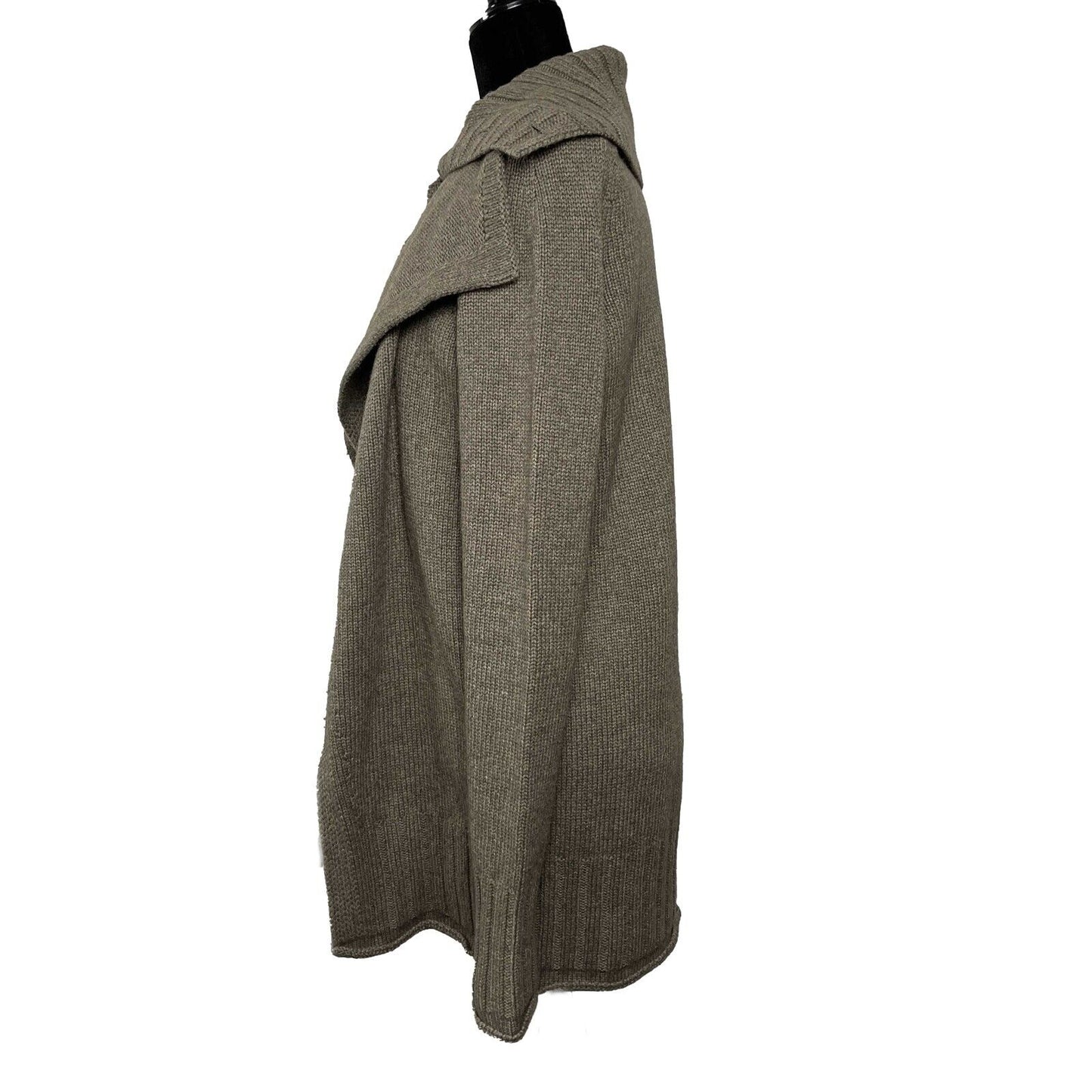 Givenchy - Pristine - Wool Blend Knit Long Cardigan Sweater - Taupe - XS - Top