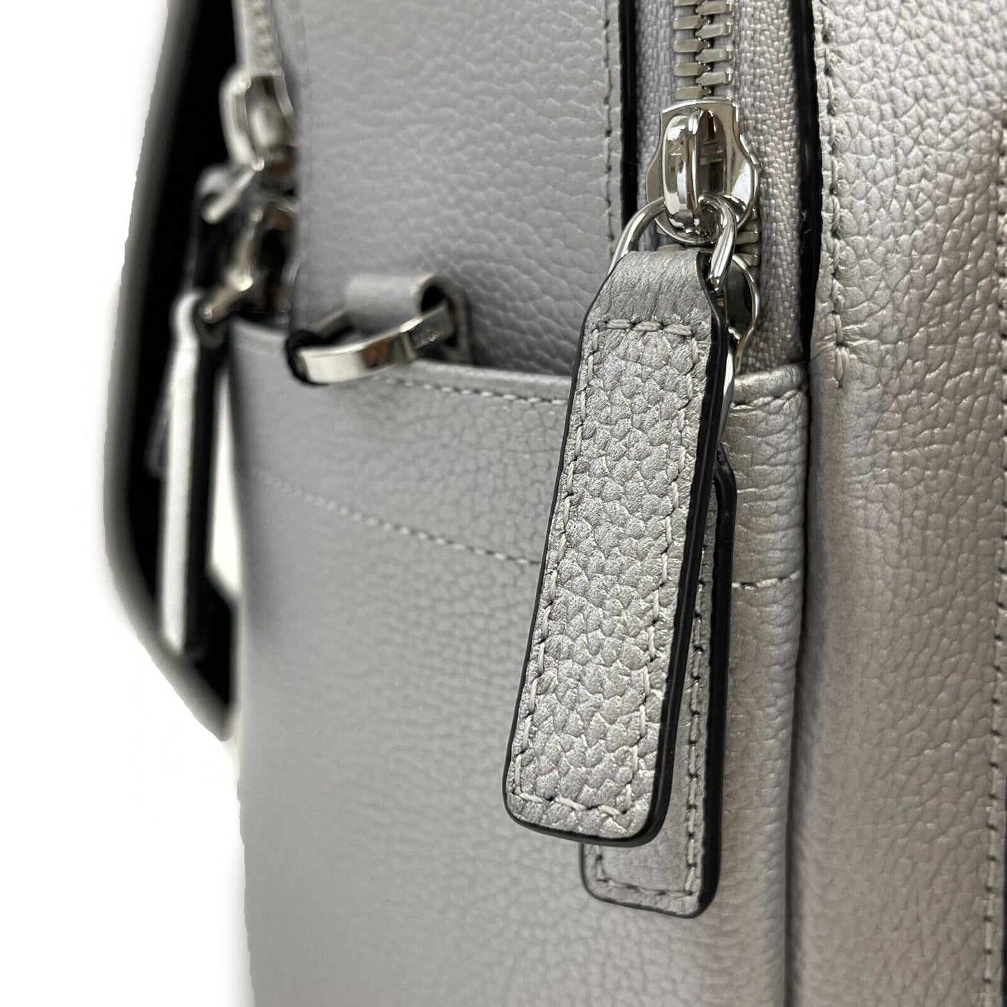 MCM - NWT Silver Large Stark Backpack - Silver & Black NEW - Retail $1350