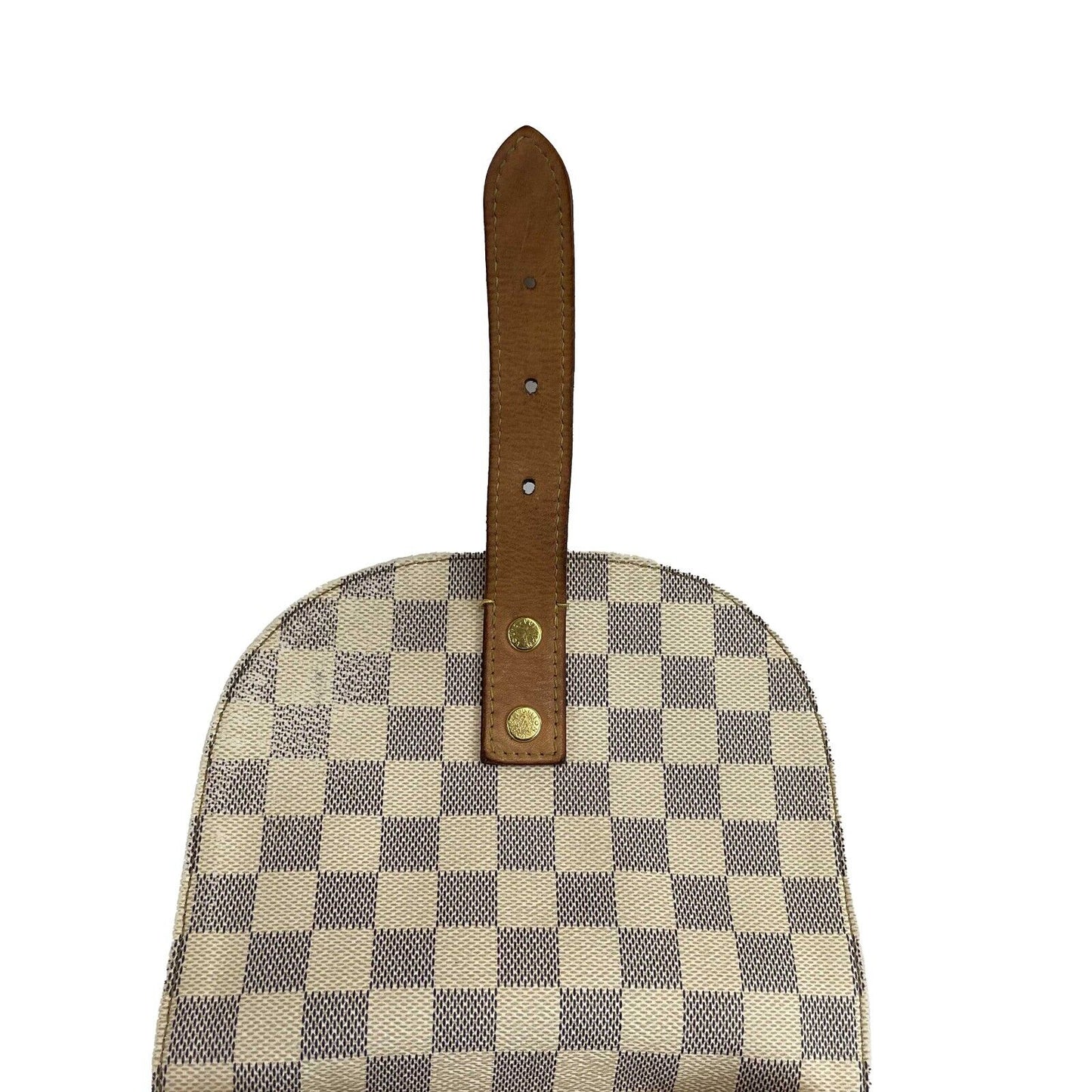 Louis Vuitton - Damier Azur Sperone Backpack - Cream / Blue Top Handle