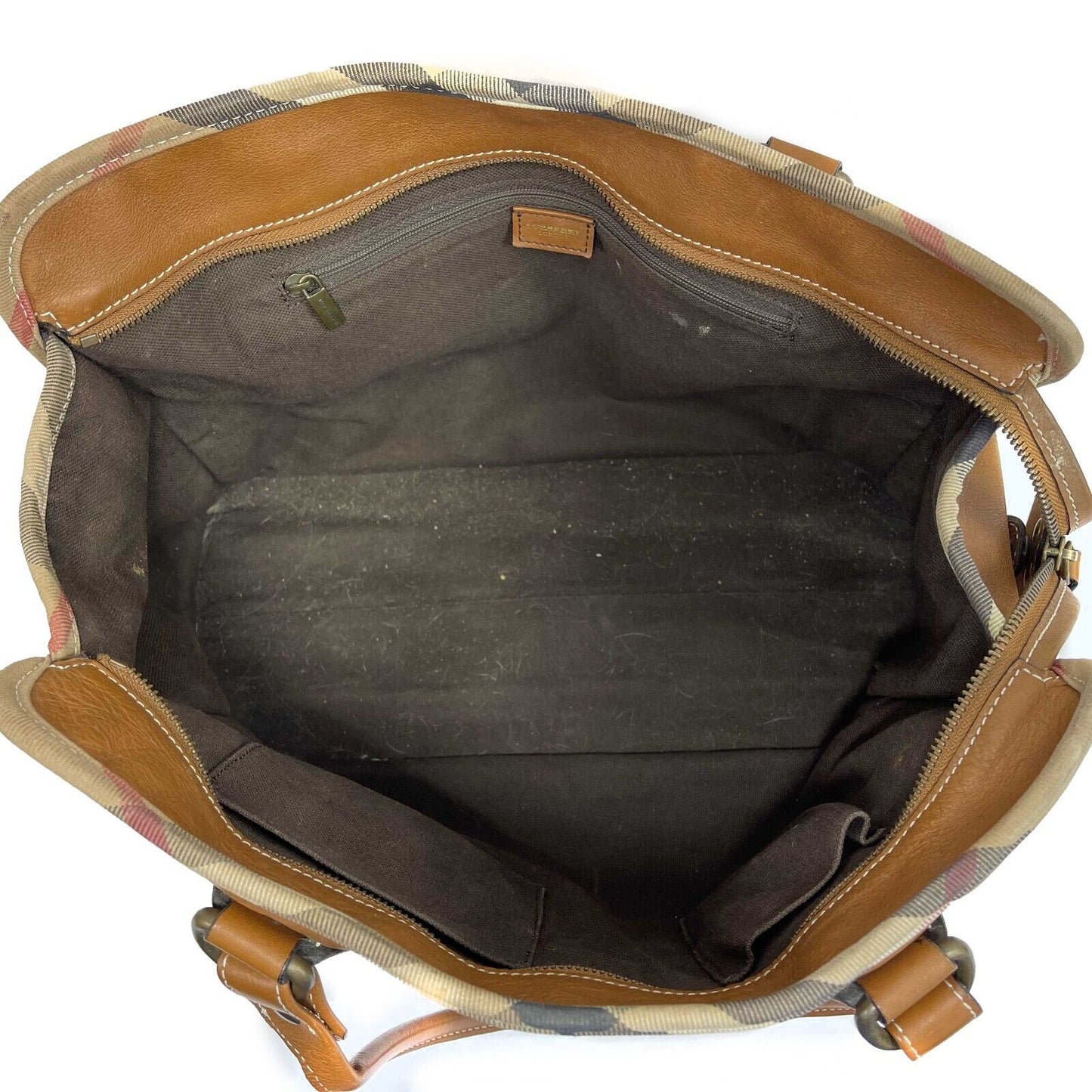 Burberry - Top Handle Bag - Leather Brown Shoulder Bag