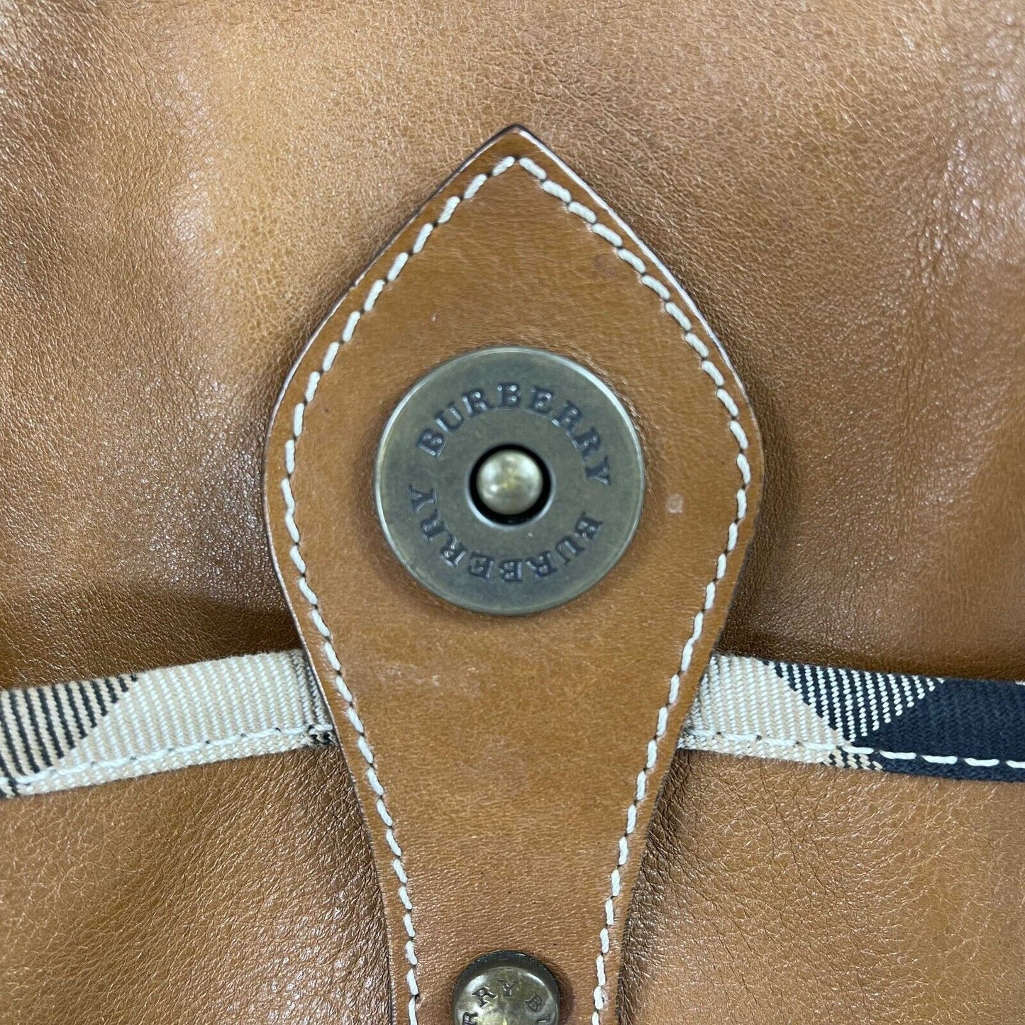 Burberry - Top Handle Bag - Leather Brown Shoulder Bag