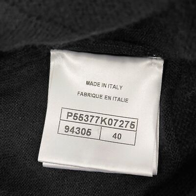 Chanel - 2016 Fall/Winter 2 16K Cashmere Silk Tie Waist Pullover Sweater Size 8