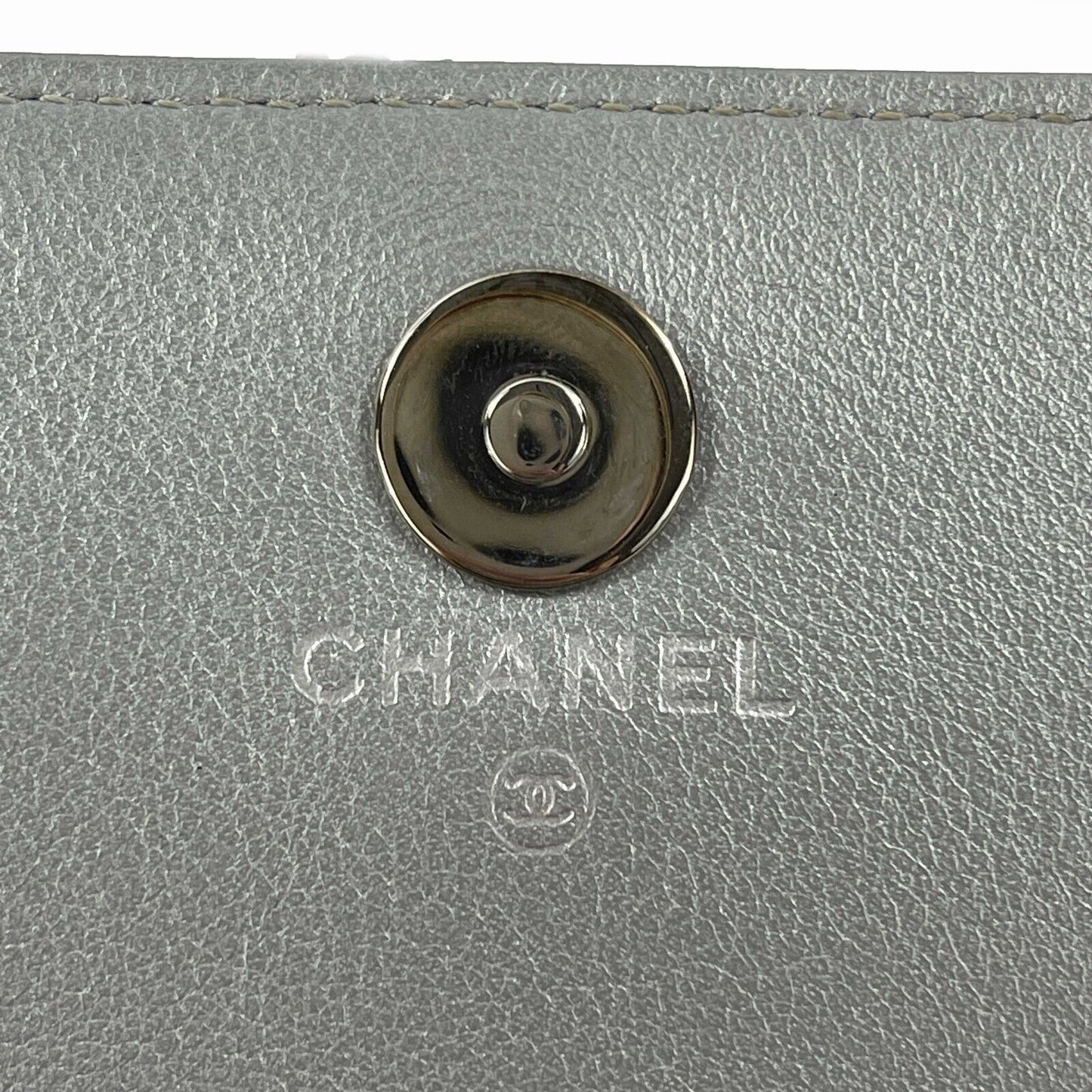 CHANEL - CC Strass Champagne Patent Leather - WOC Wallet on Chain Crossbody